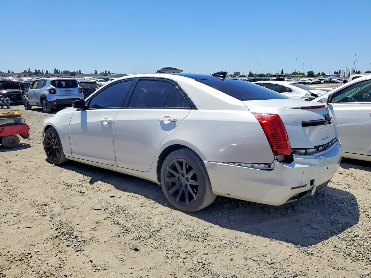 2015 Cadillac Cts White vin: 1G6AP5SX3F0112438