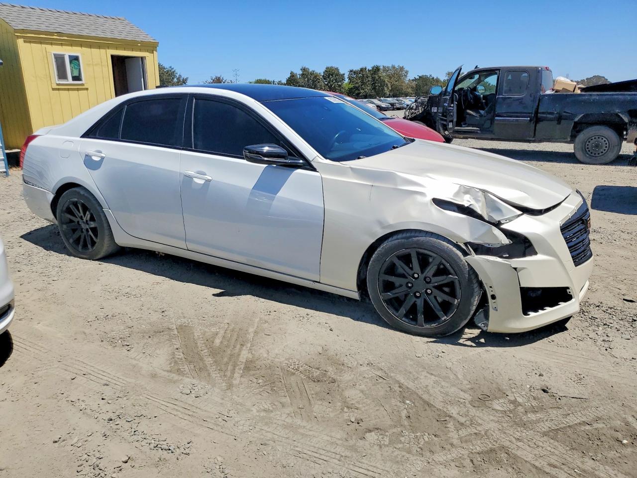 2015 Cadillac Cts White vin: 1G6AP5SX3F0112438