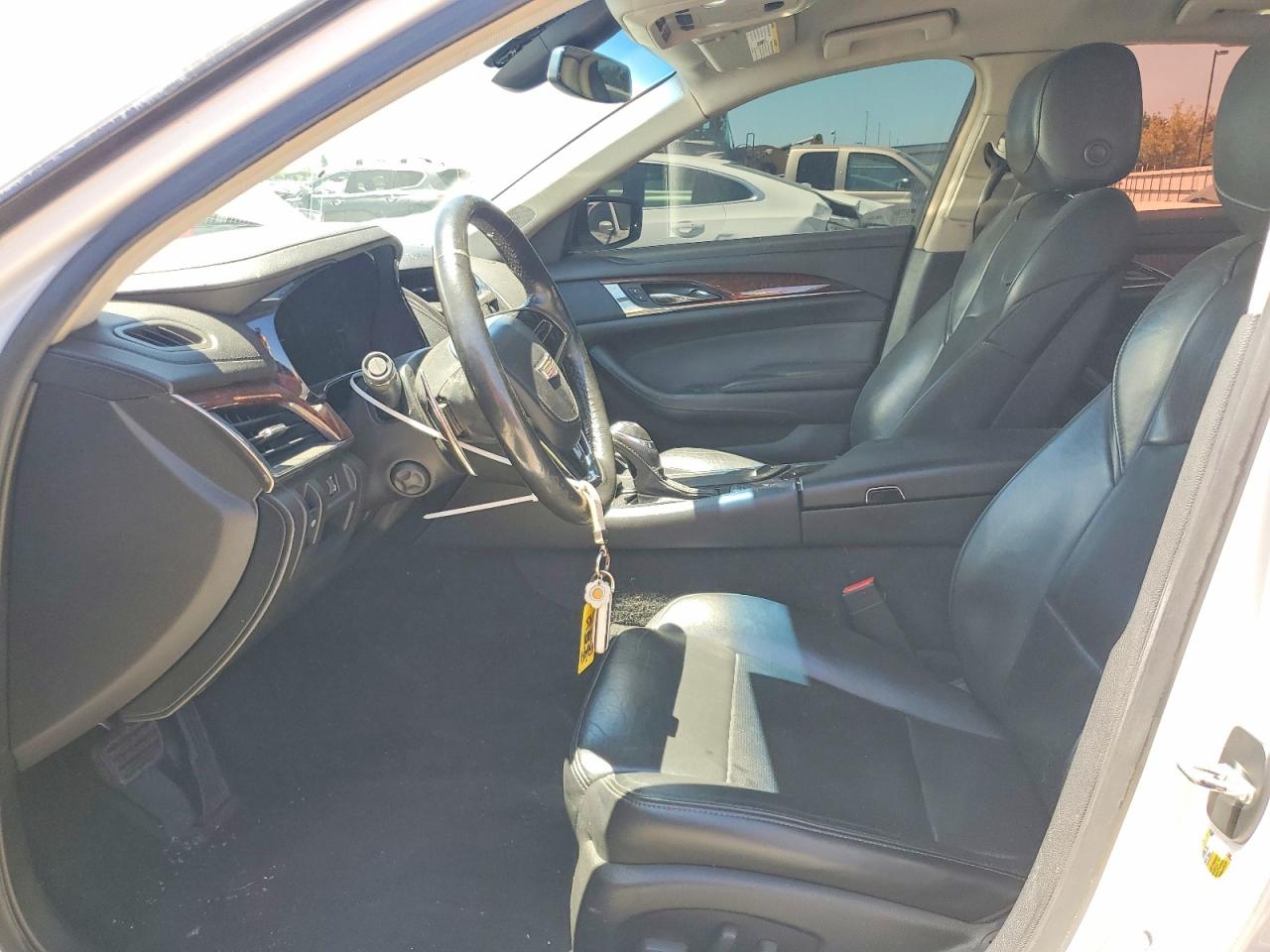 2015 Cadillac Cts White vin: 1G6AP5SX3F0112438