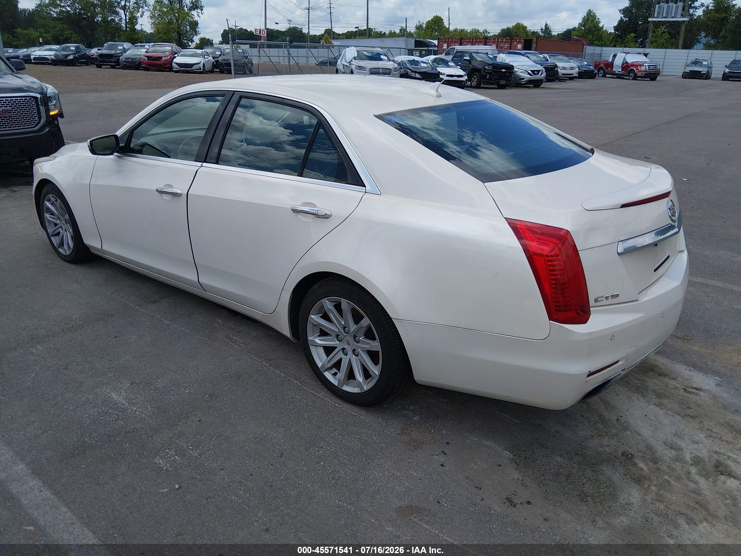 2014 Cadillac Cts Standard White vin: 1G6AP5SX4E0174042