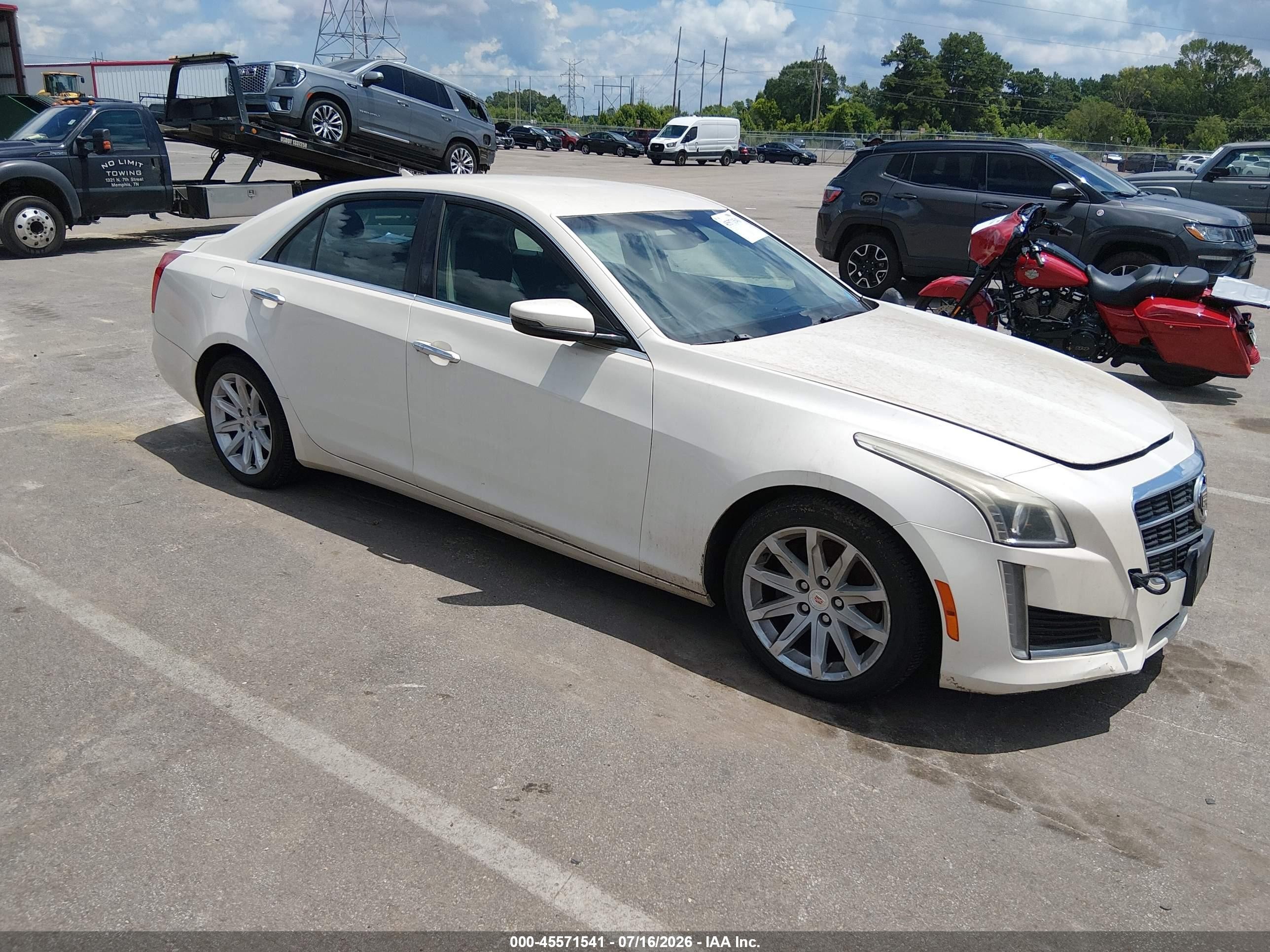 2014 Cadillac Cts Standard White vin: 1G6AP5SX4E0174042