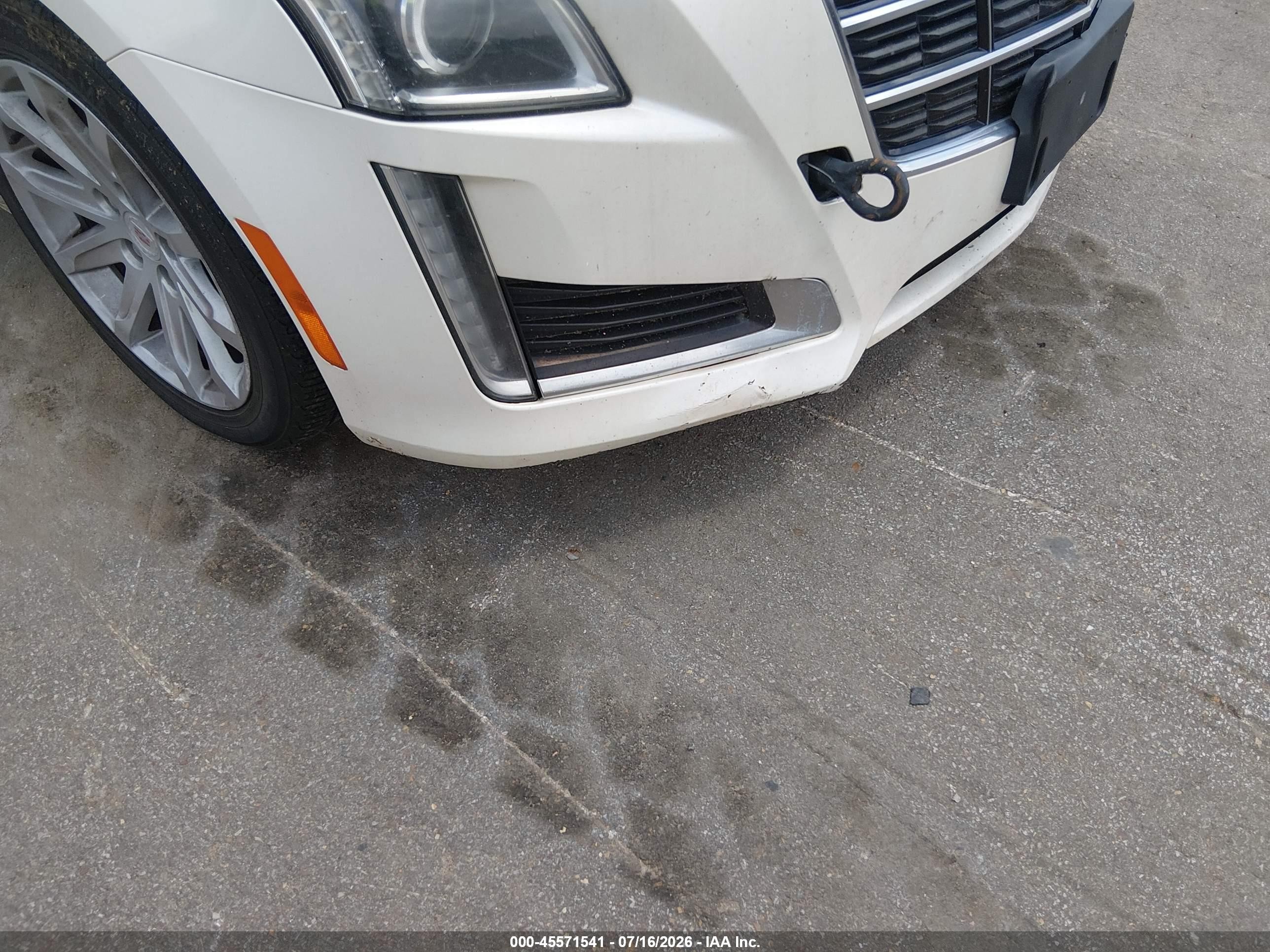 2014 Cadillac Cts Standard White vin: 1G6AP5SX4E0174042