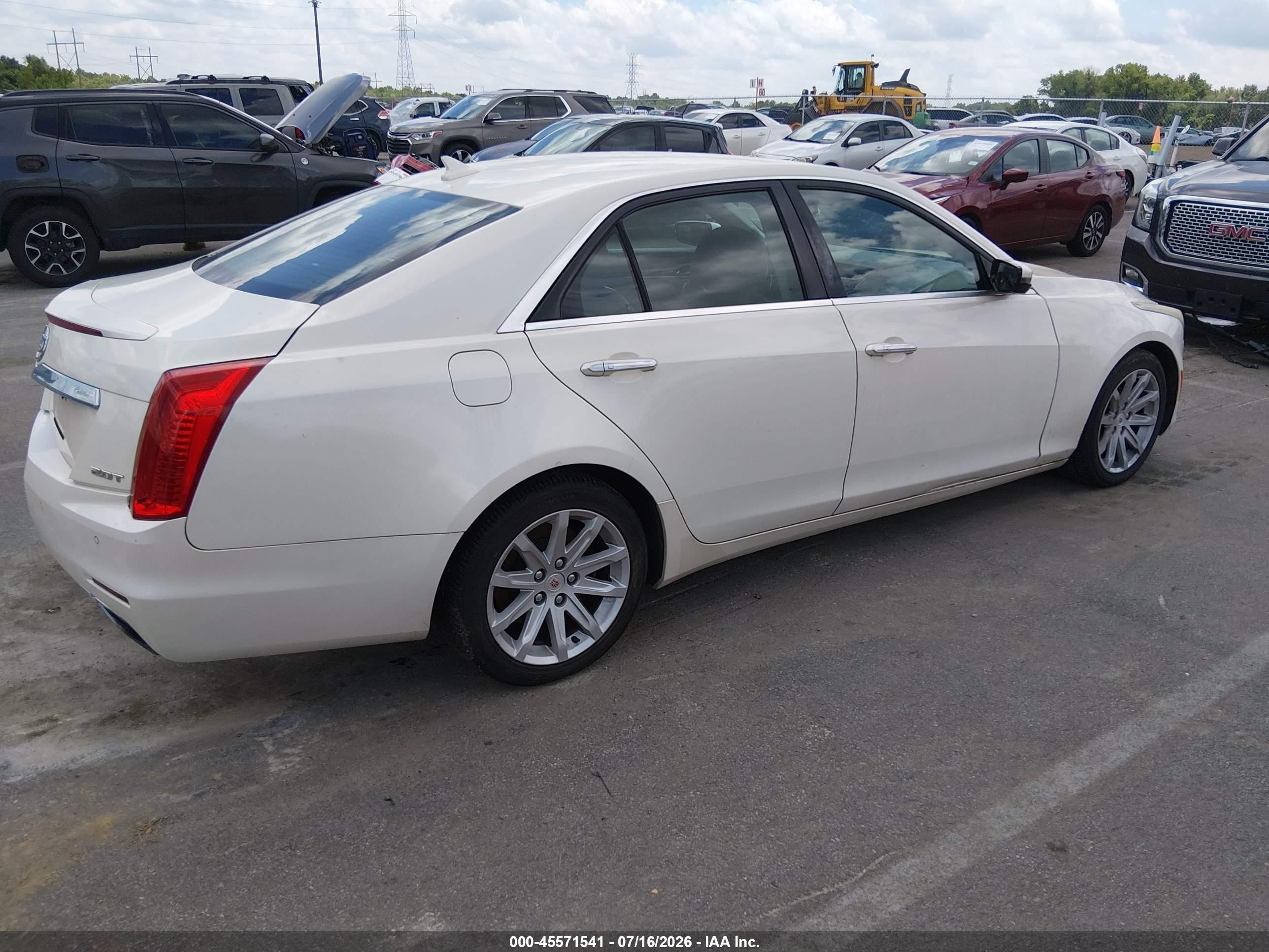 2014 Cadillac Cts Standard White vin: 1G6AP5SX4E0174042