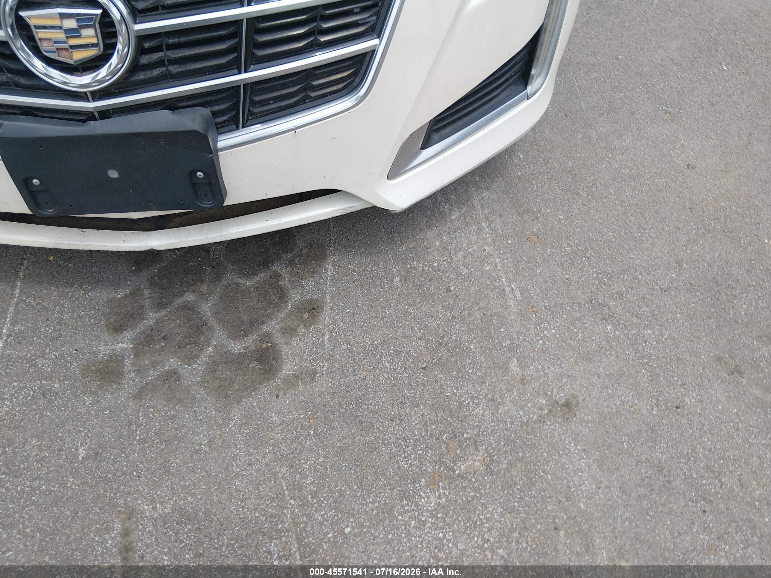2014 Cadillac Cts Standard White vin: 1G6AP5SX4E0174042