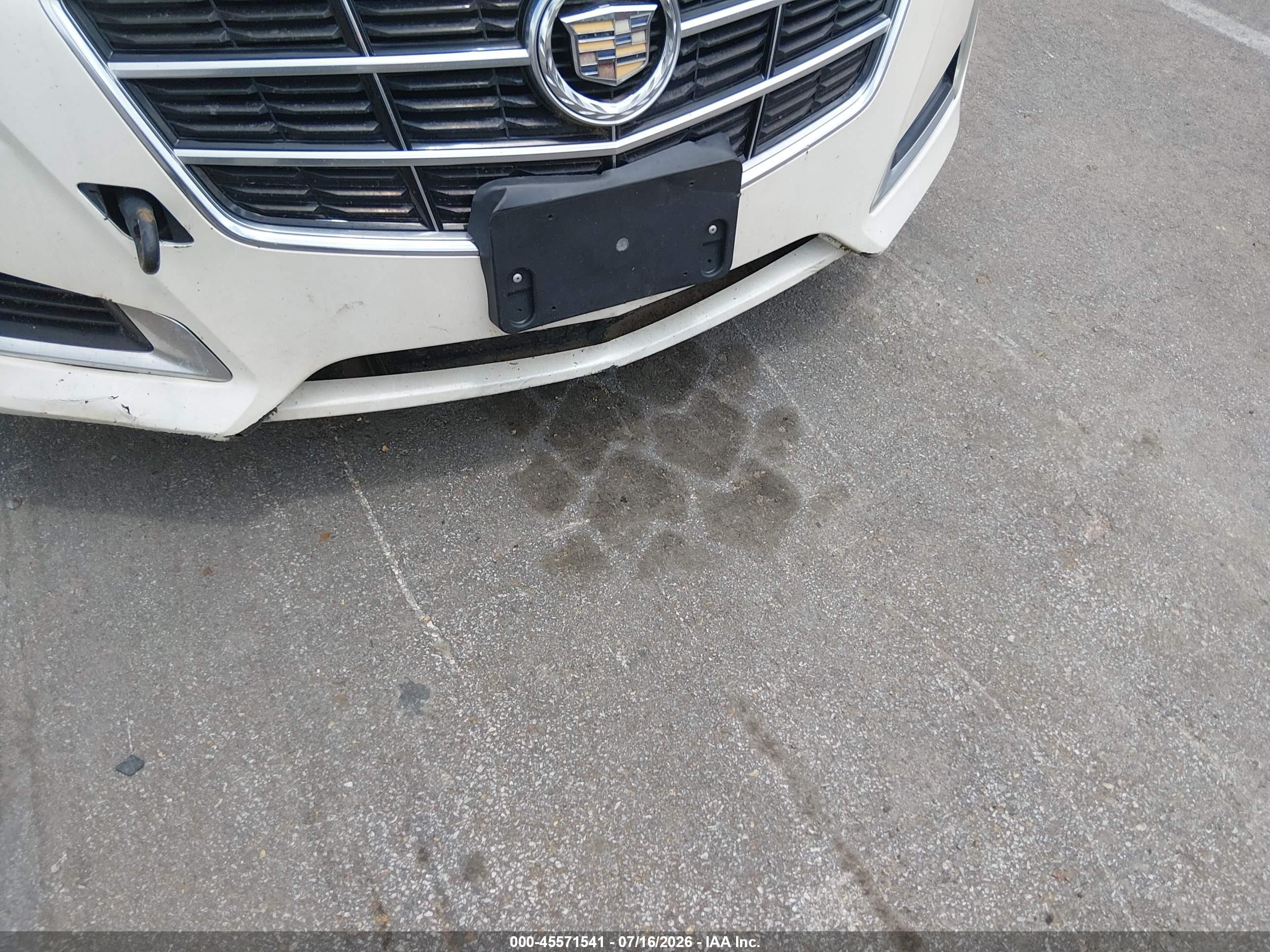 2014 Cadillac Cts Standard White vin: 1G6AP5SX4E0174042