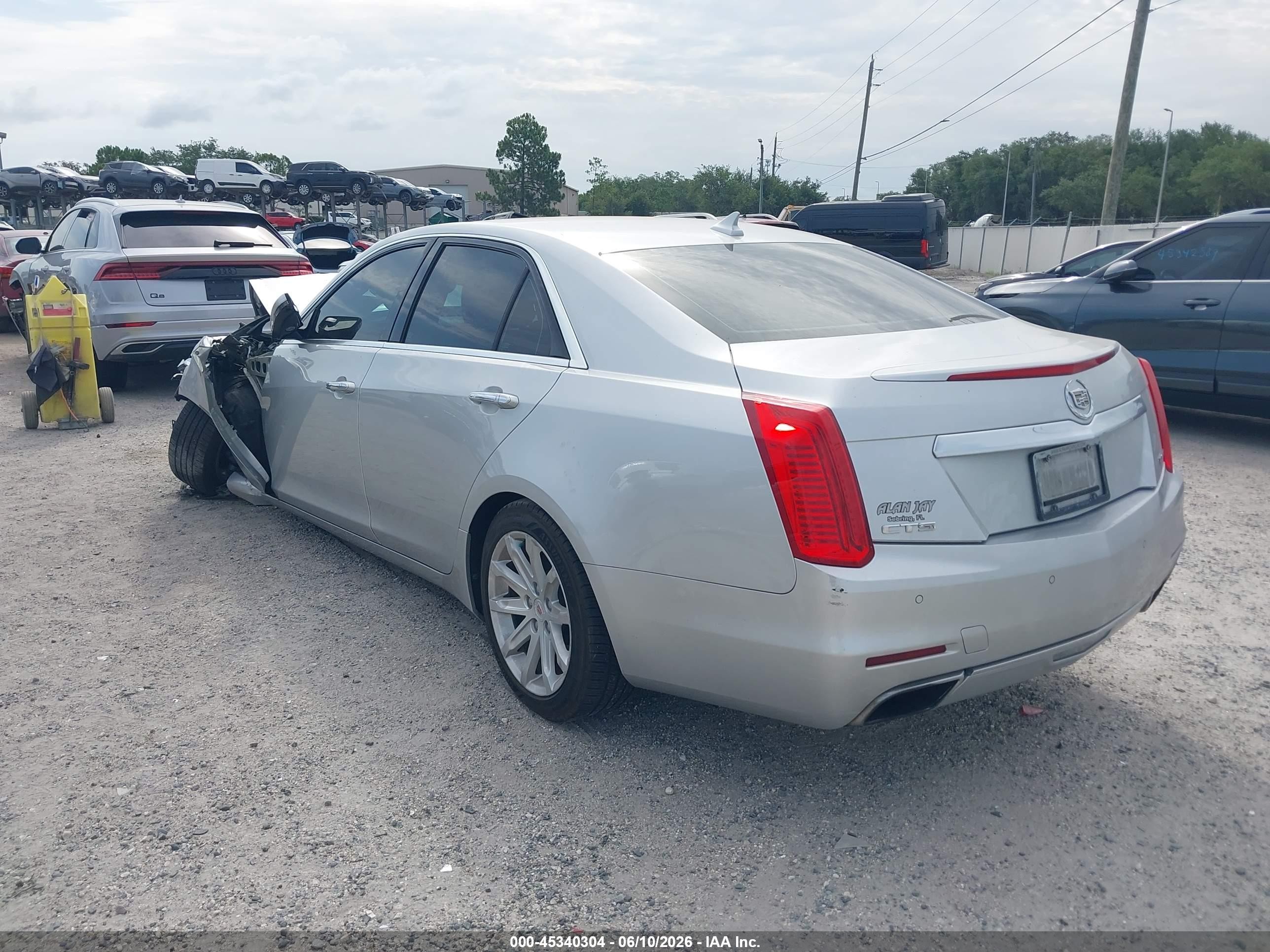 2014 Cadillac Cts Standard Silver vin: 1G6AP5SX4E0196316