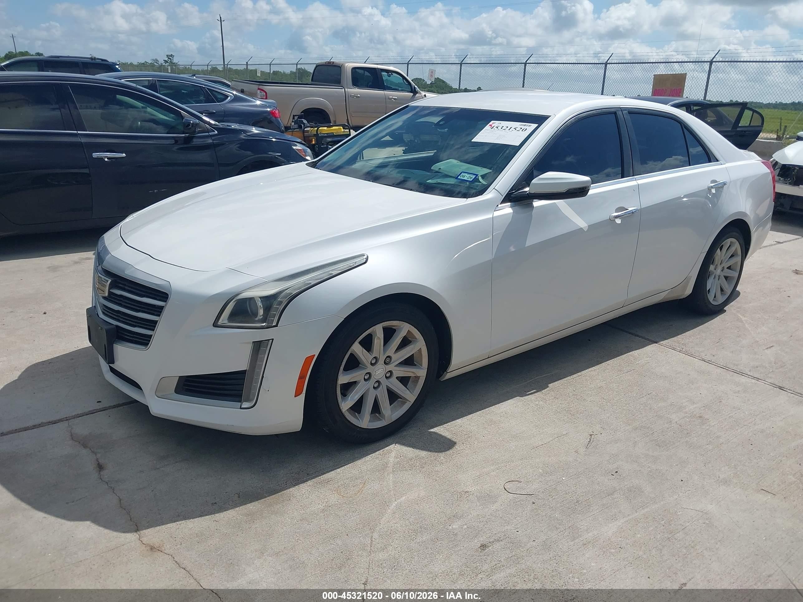 2015 Cadillac Cts Standard White vin: 1G6AP5SX4F0110522