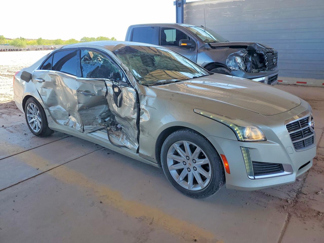 2014 Cadillac Cts Yellow vin: 1G6AP5SX5E0141129