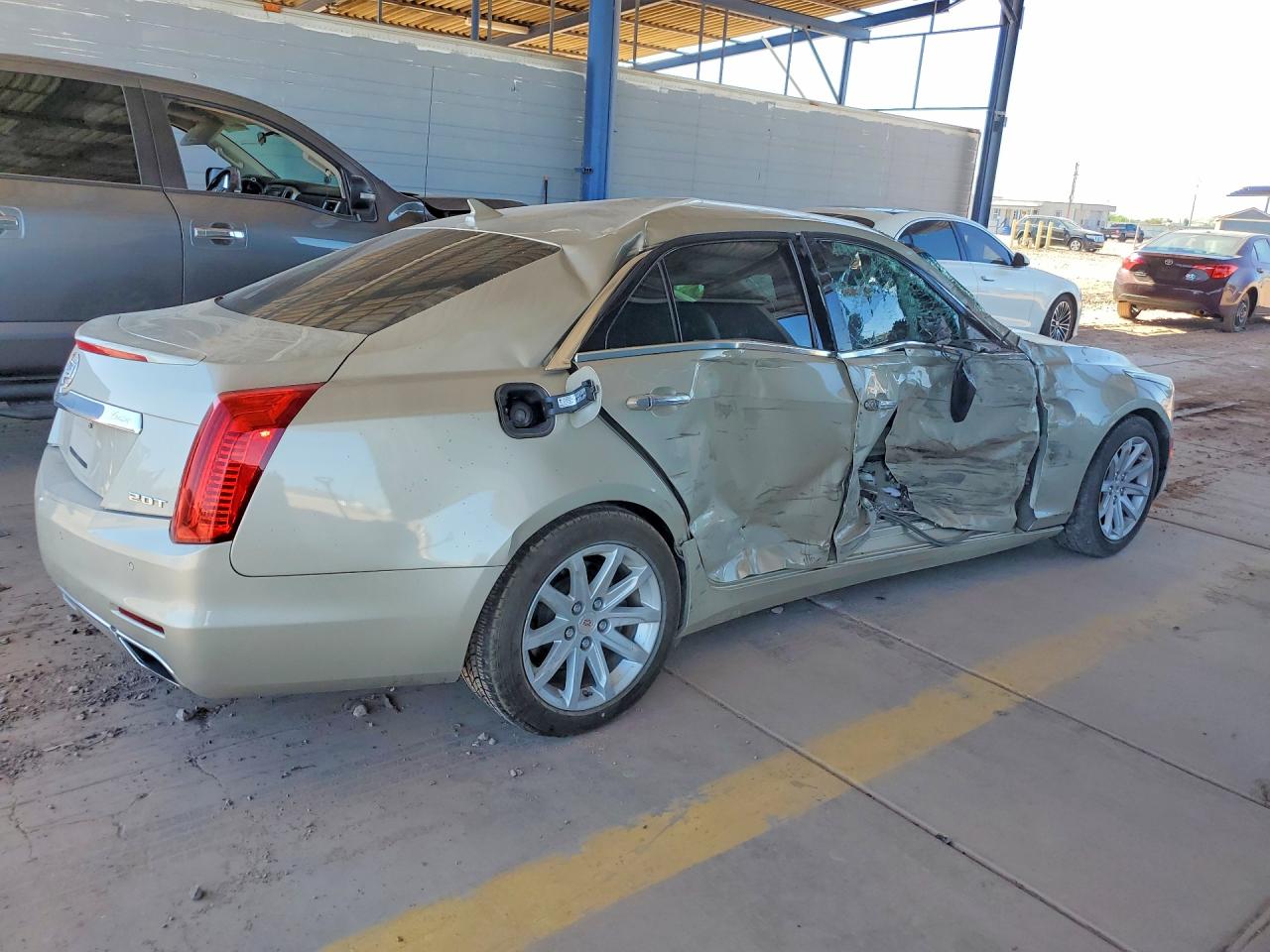 2014 Cadillac Cts Yellow vin: 1G6AP5SX5E0141129