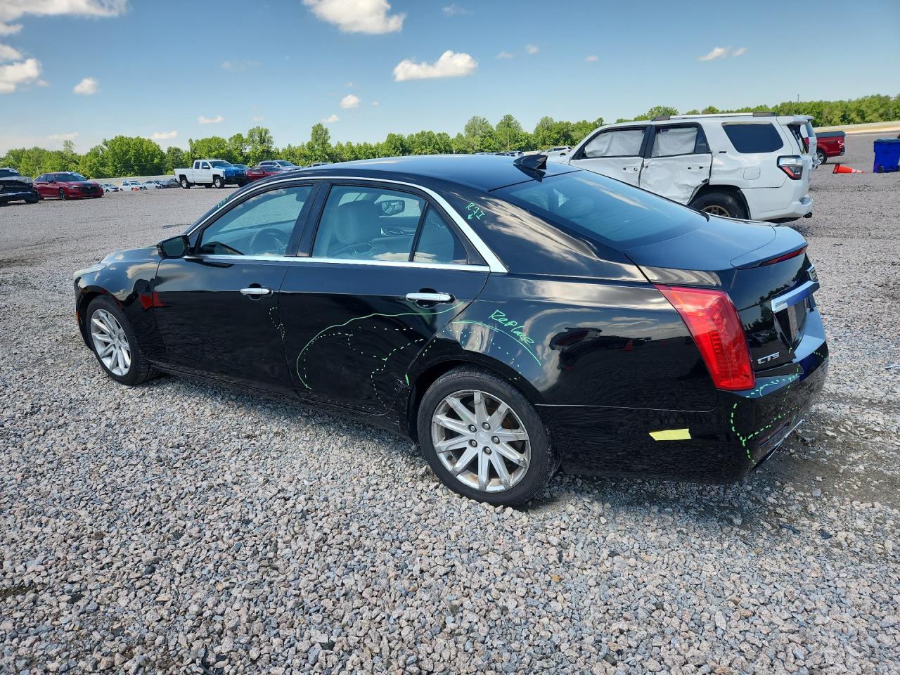 2015 Cadillac Cts Black vin: 1G6AP5SX6F0105032