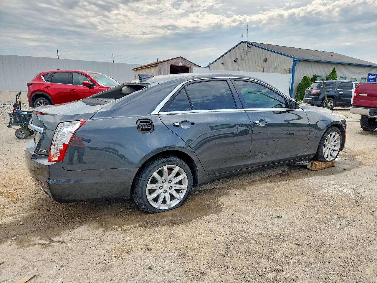 2015 Cadillac Cts Gray vin: 1G6AP5SX6F0111588