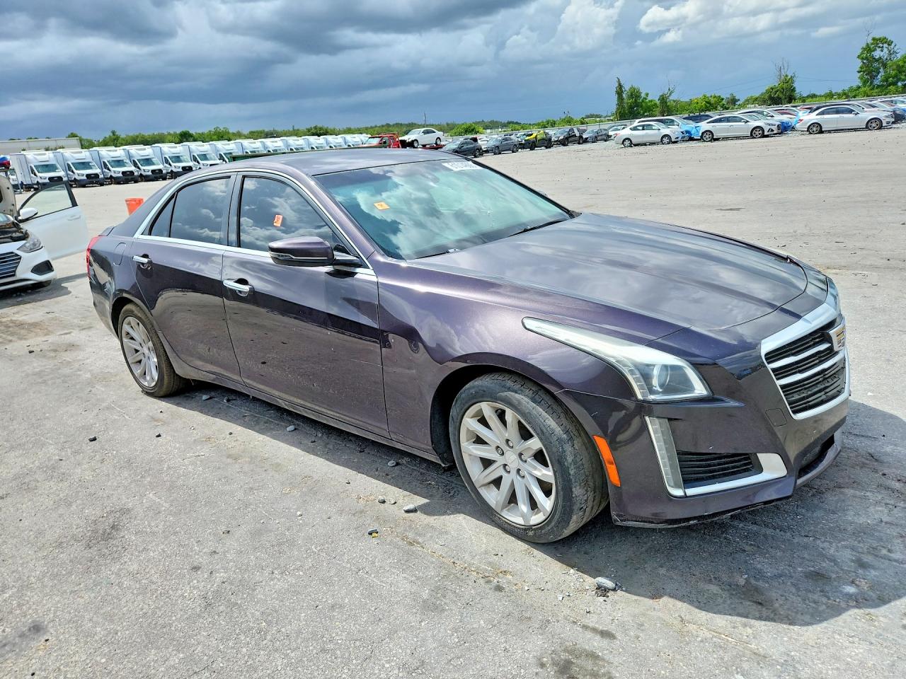 2015 Cadillac Cts Purple vin: 1G6AP5SX7F0117450