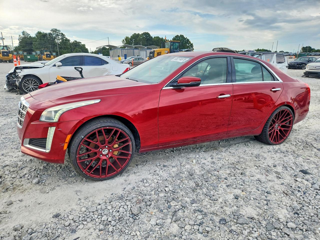 2014 Cadillac Cts Maroon vin: 1G6AP5SX8E0156580