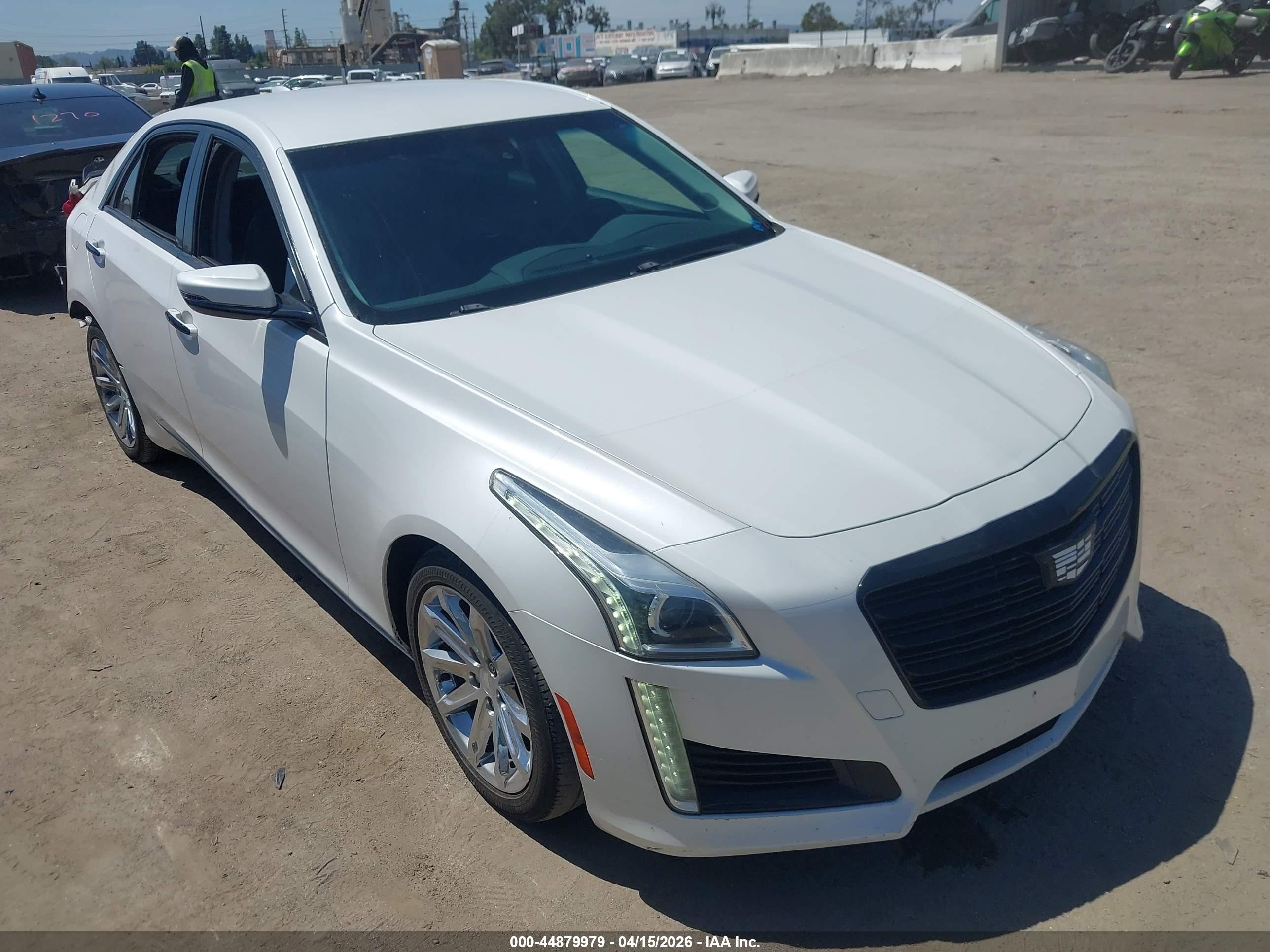 2015 Cadillac Cts Standard White vin: 1G6AP5SX8F0117974