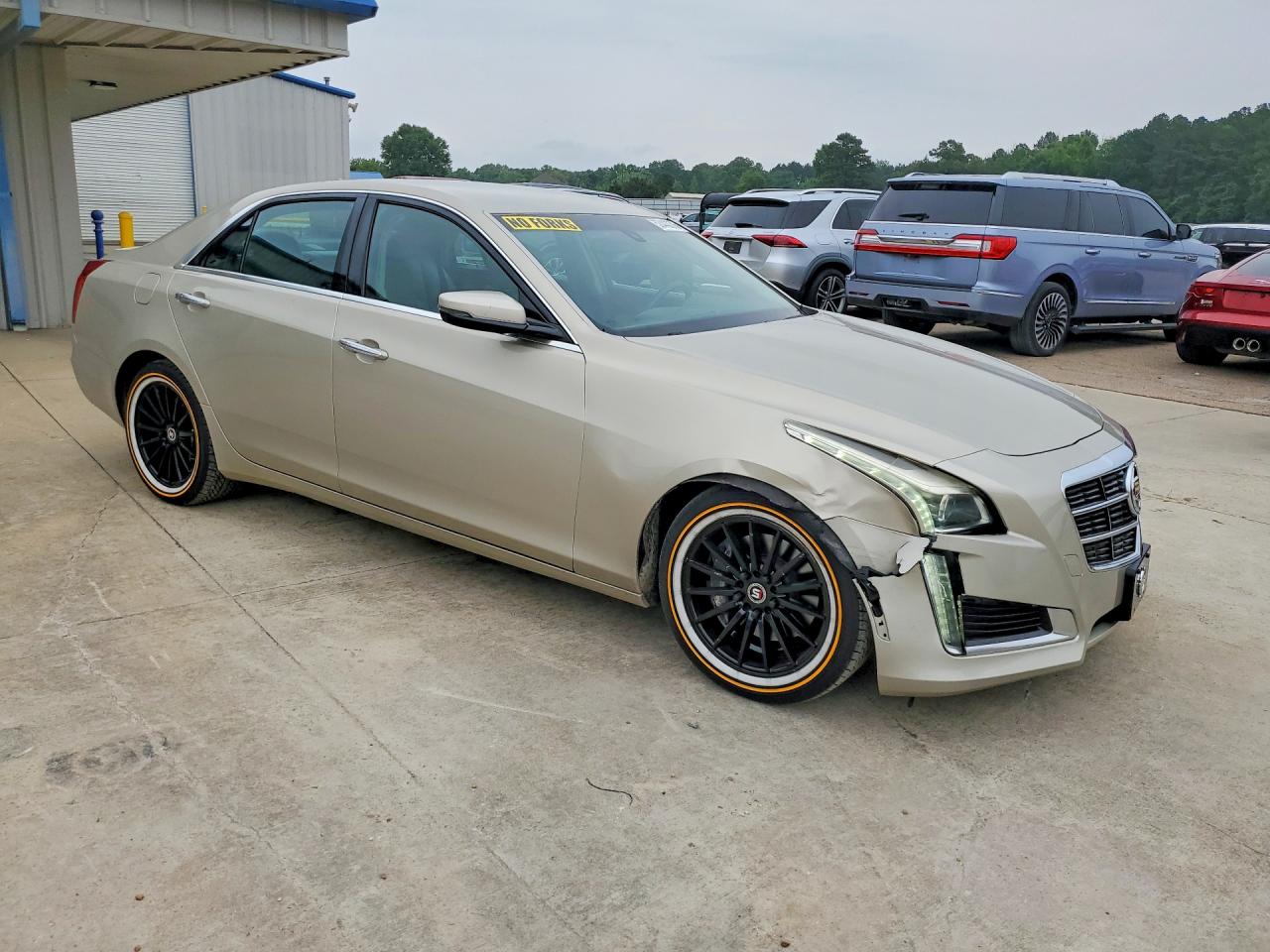 2014 Cadillac Cts Beige vin: 1G6AP5SX9E0156913