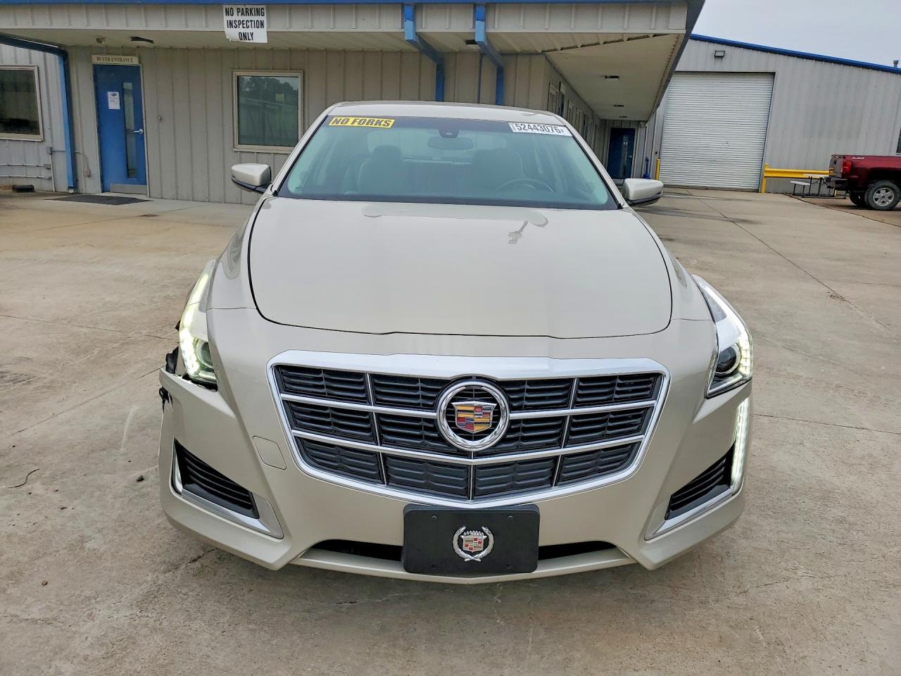 2014 Cadillac Cts Beige vin: 1G6AP5SX9E0156913