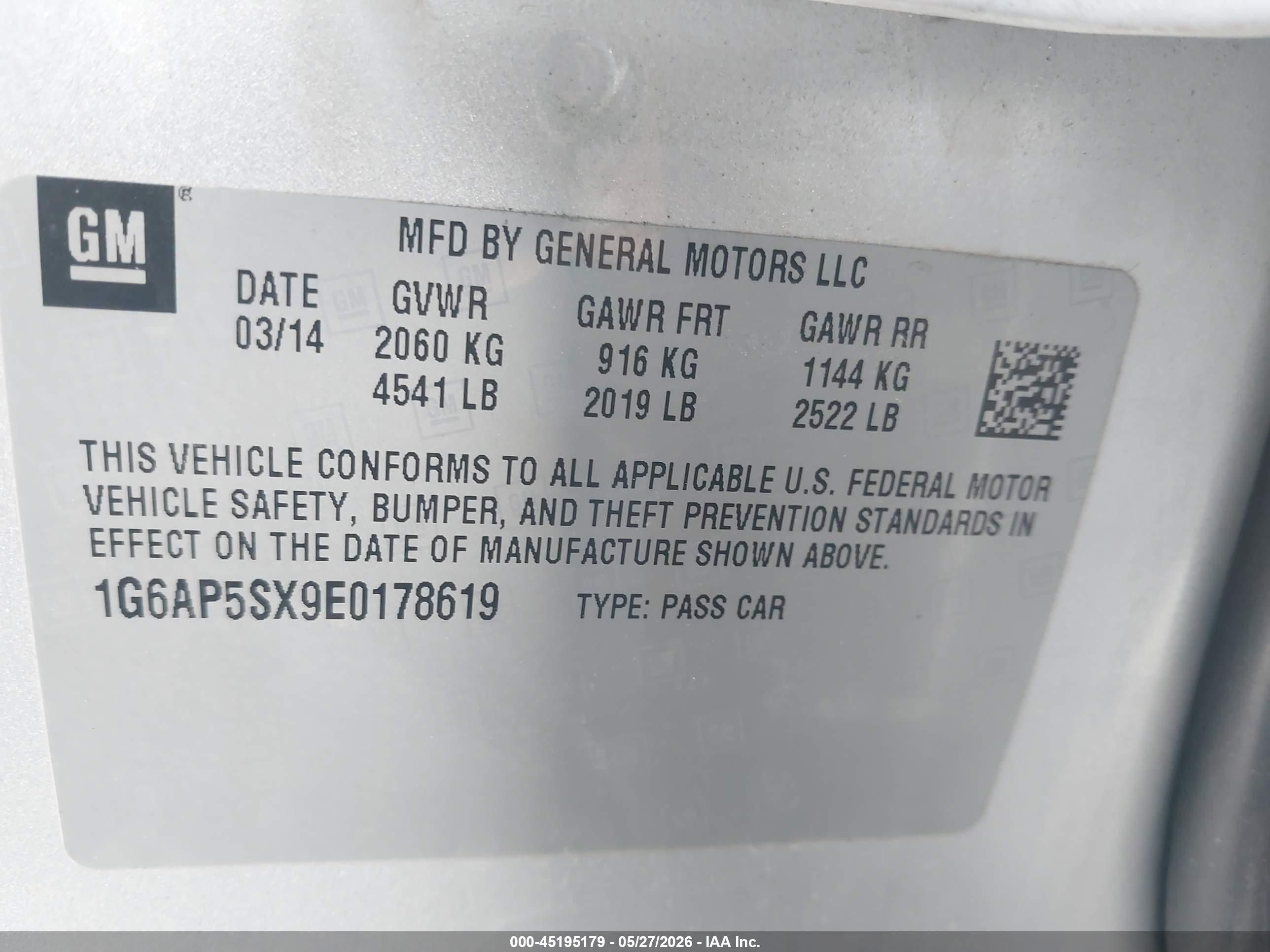 2014 Cadillac Cts Standard Silver vin: 1G6AP5SX9E0178619