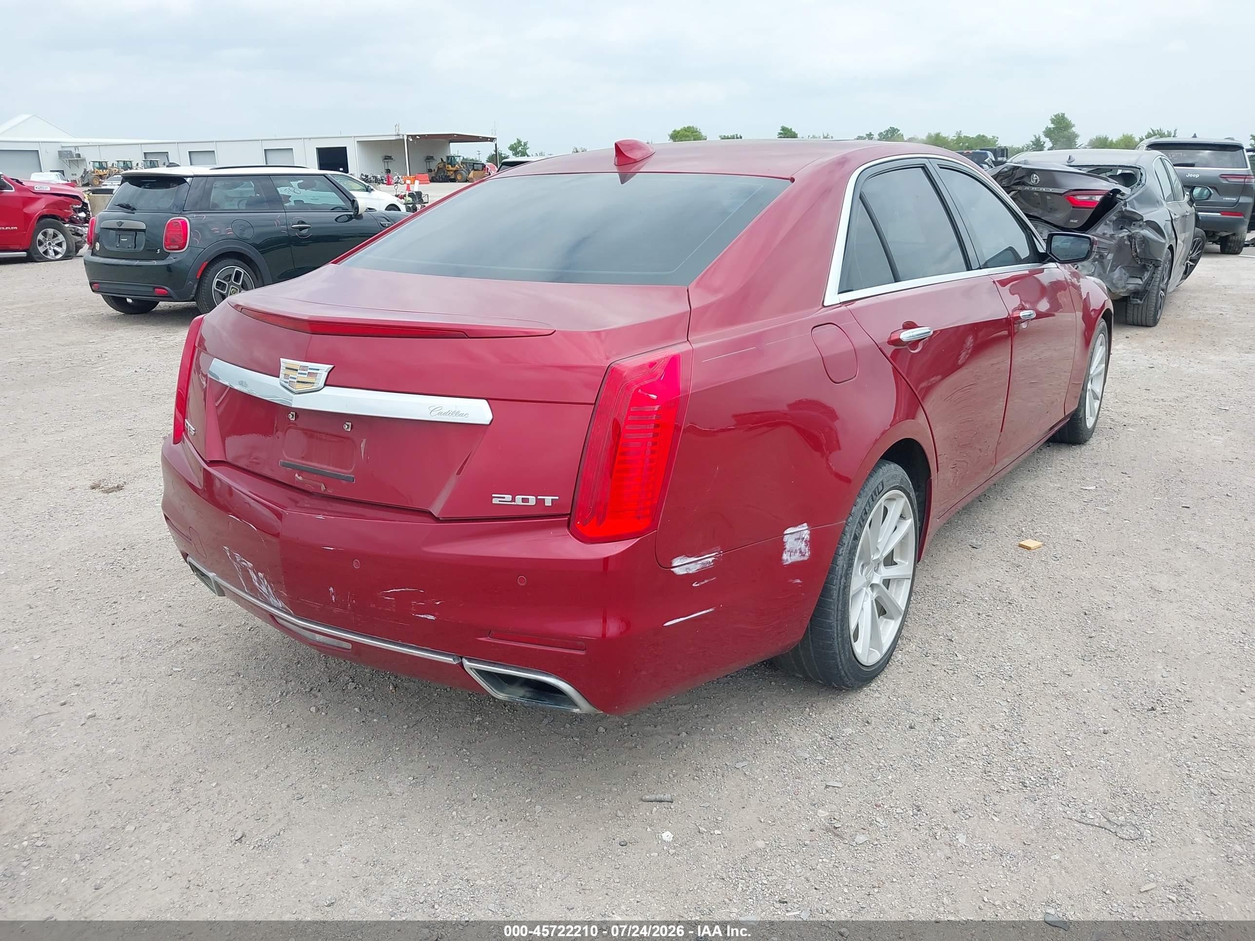 2015 Cadillac Cts Standard Темно-бордовый vin: 1G6AP5SX9F0136985