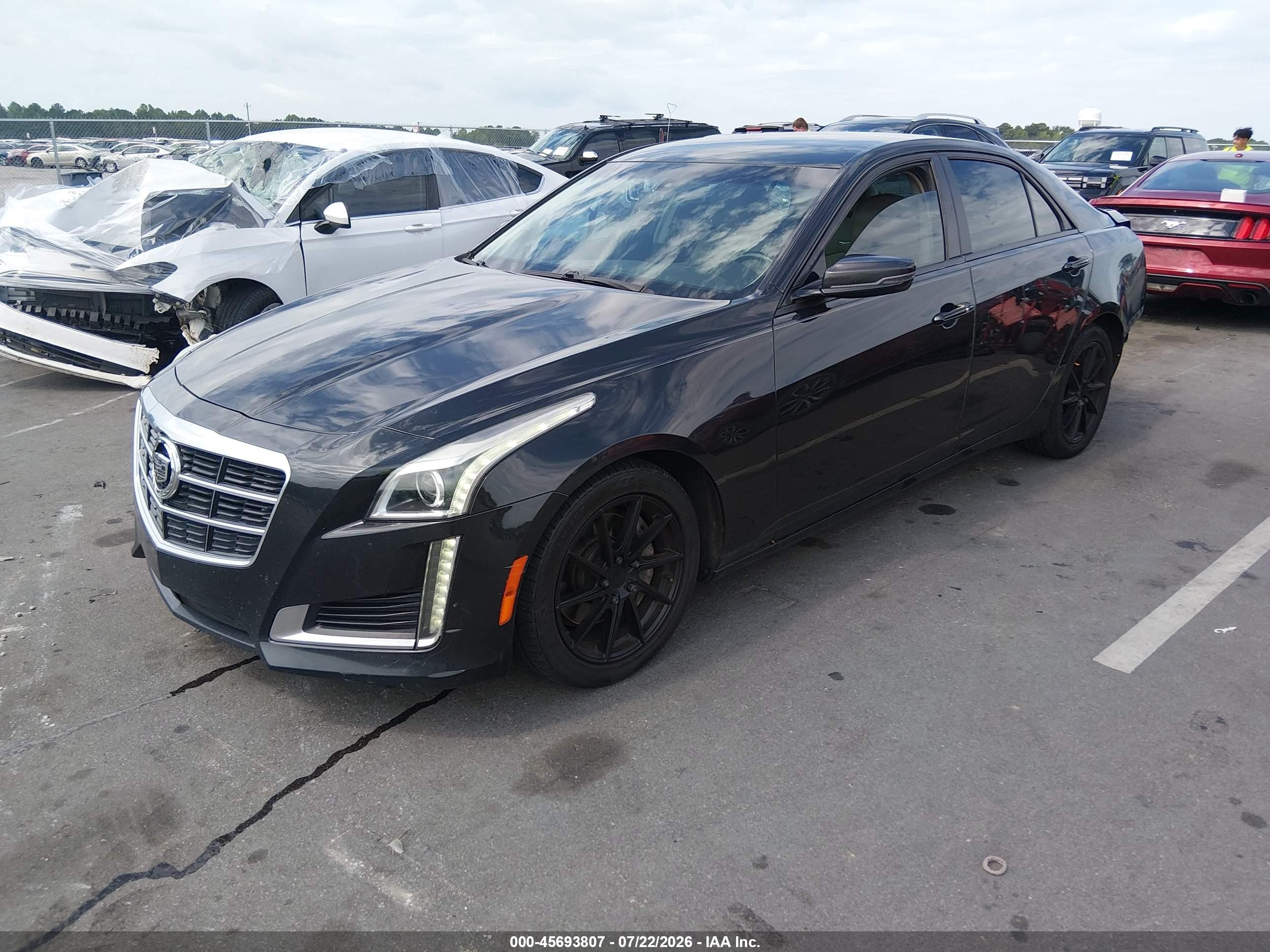 2014 Cadillac Cts Standard Black vin: 1G6AP5SXXE0123290