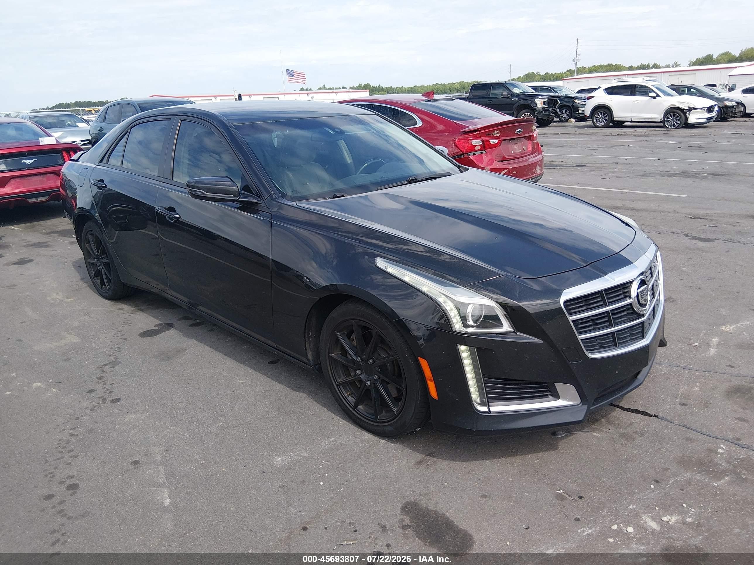 2014 Cadillac Cts Standard Black vin: 1G6AP5SXXE0123290