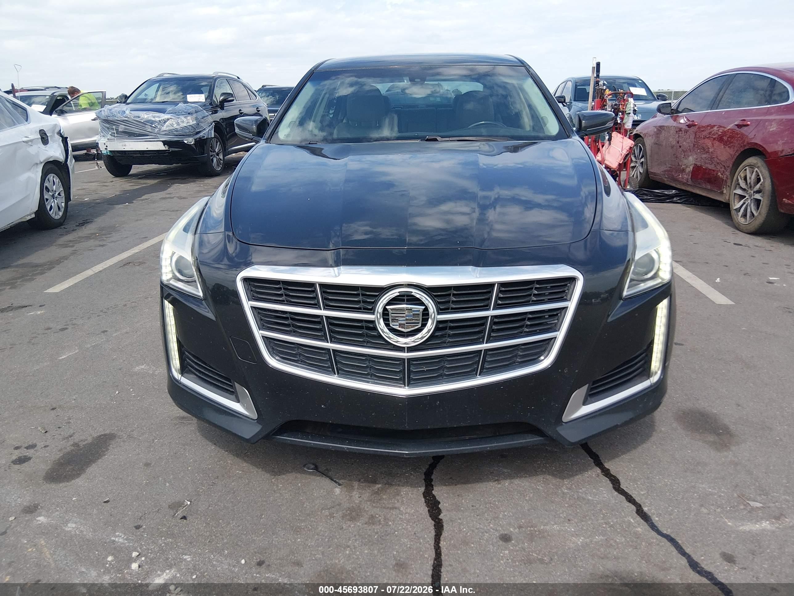 2014 Cadillac Cts Standard Black vin: 1G6AP5SXXE0123290
