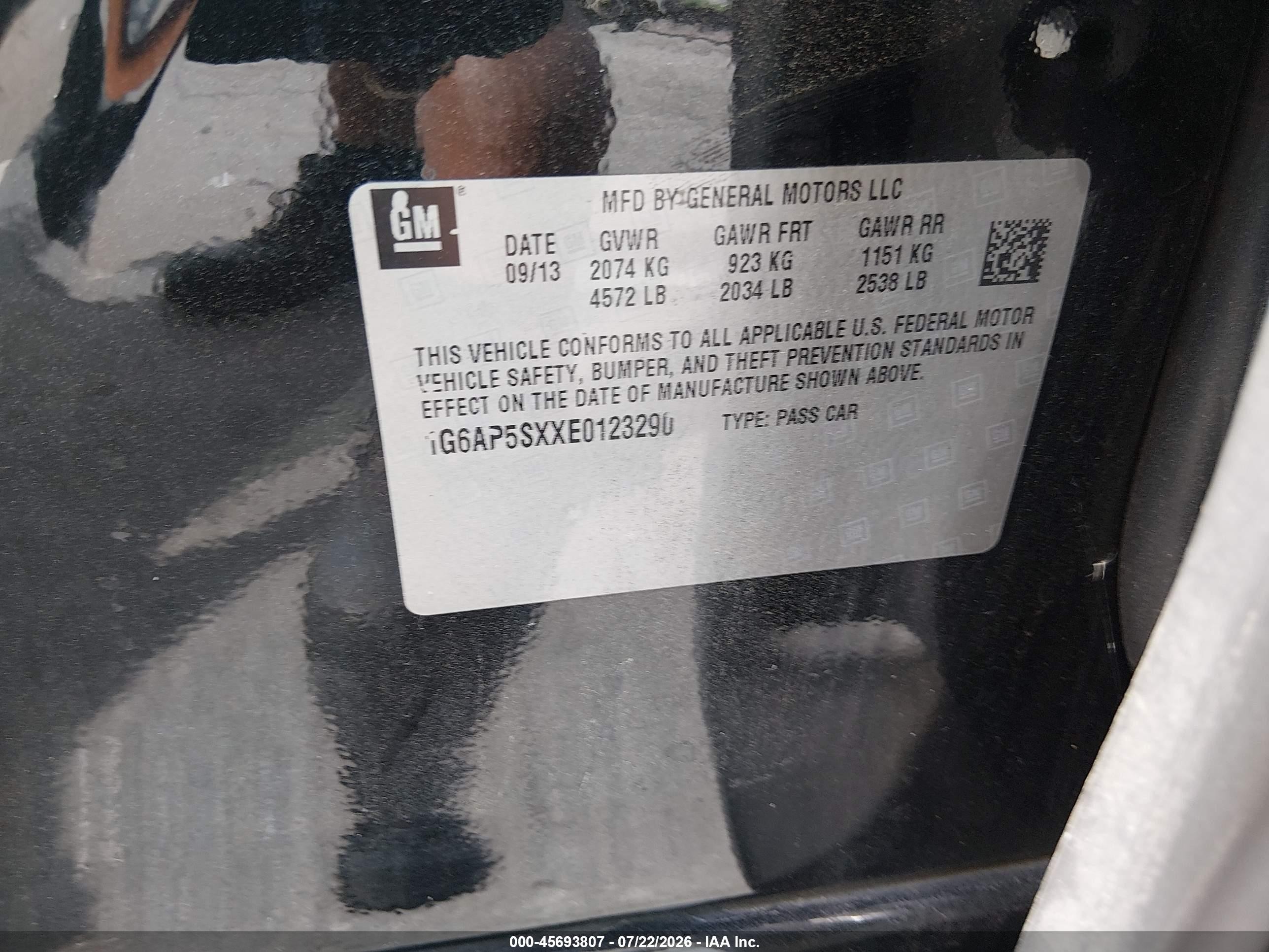 2014 Cadillac Cts Standard Black vin: 1G6AP5SXXE0123290
