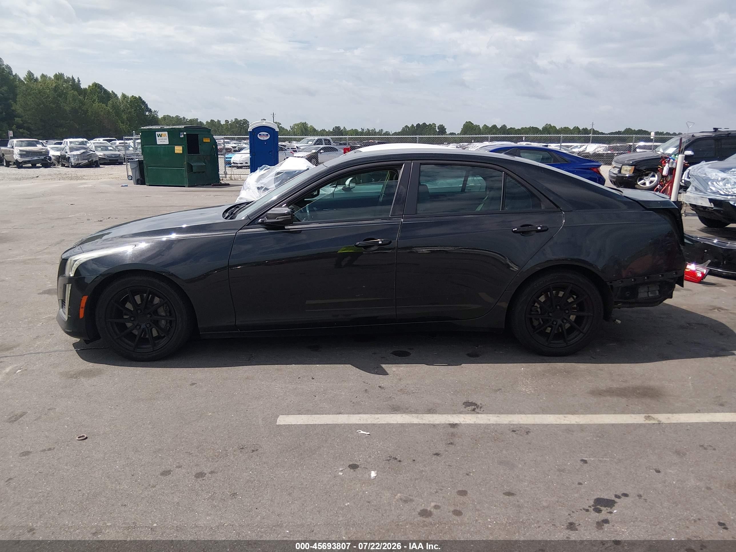 2014 Cadillac Cts Standard Black vin: 1G6AP5SXXE0123290