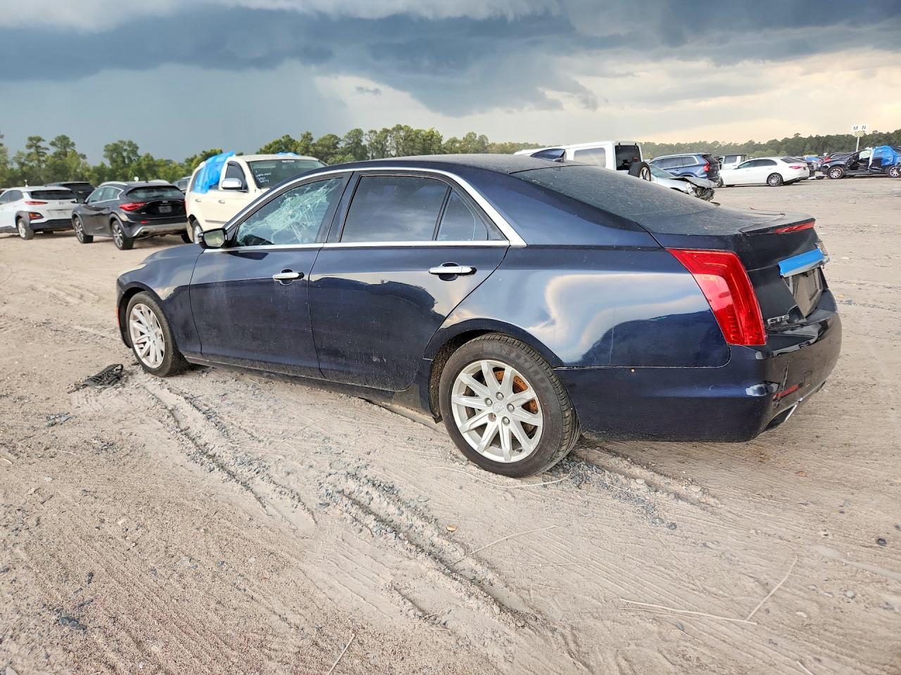 2015 Cadillac Cts Blue vin: 1G6AP5SXXF0119709