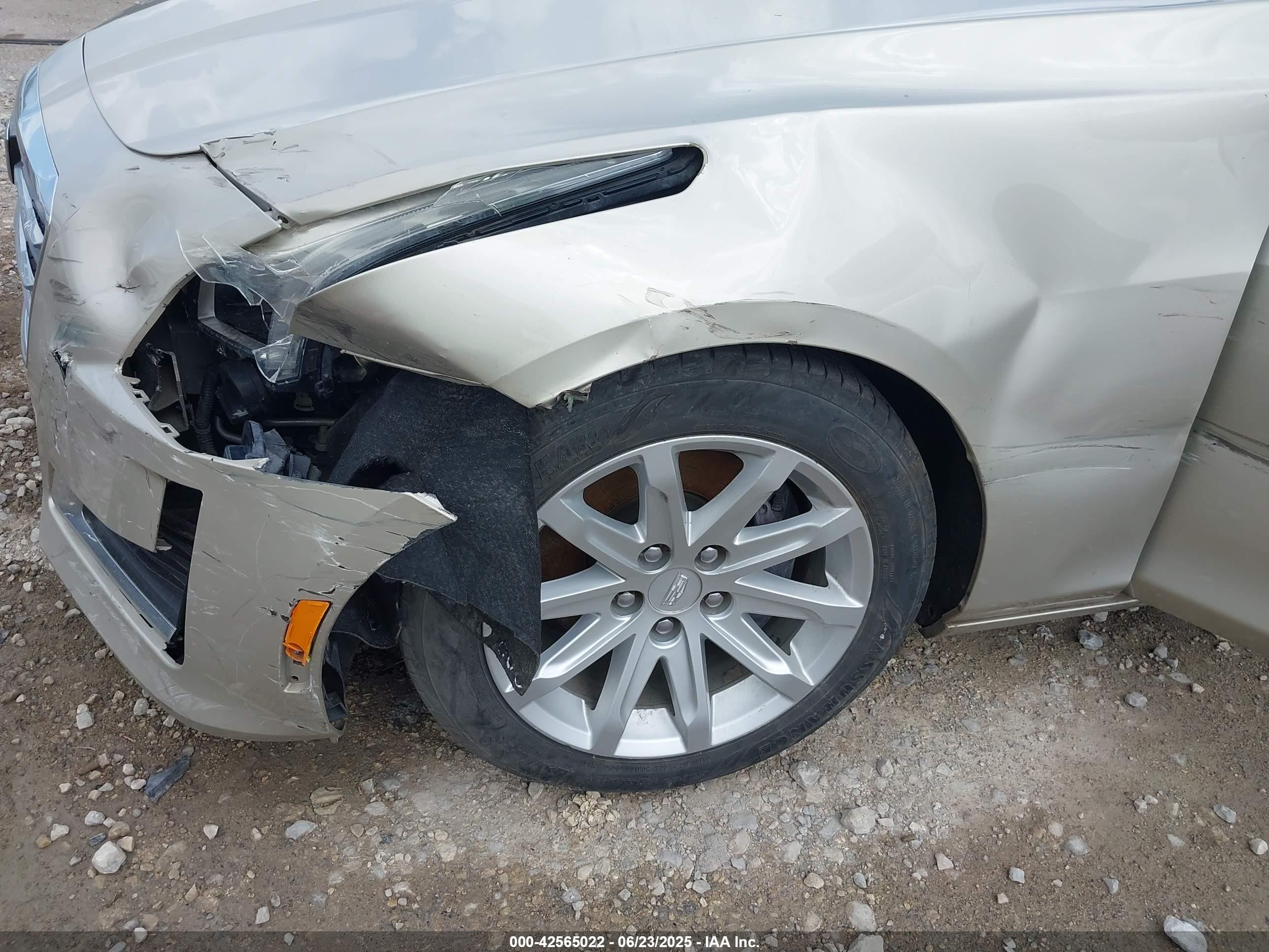 2015 Cadillac Cts Standard Beige vin: 1G6AP5SXXF0139443