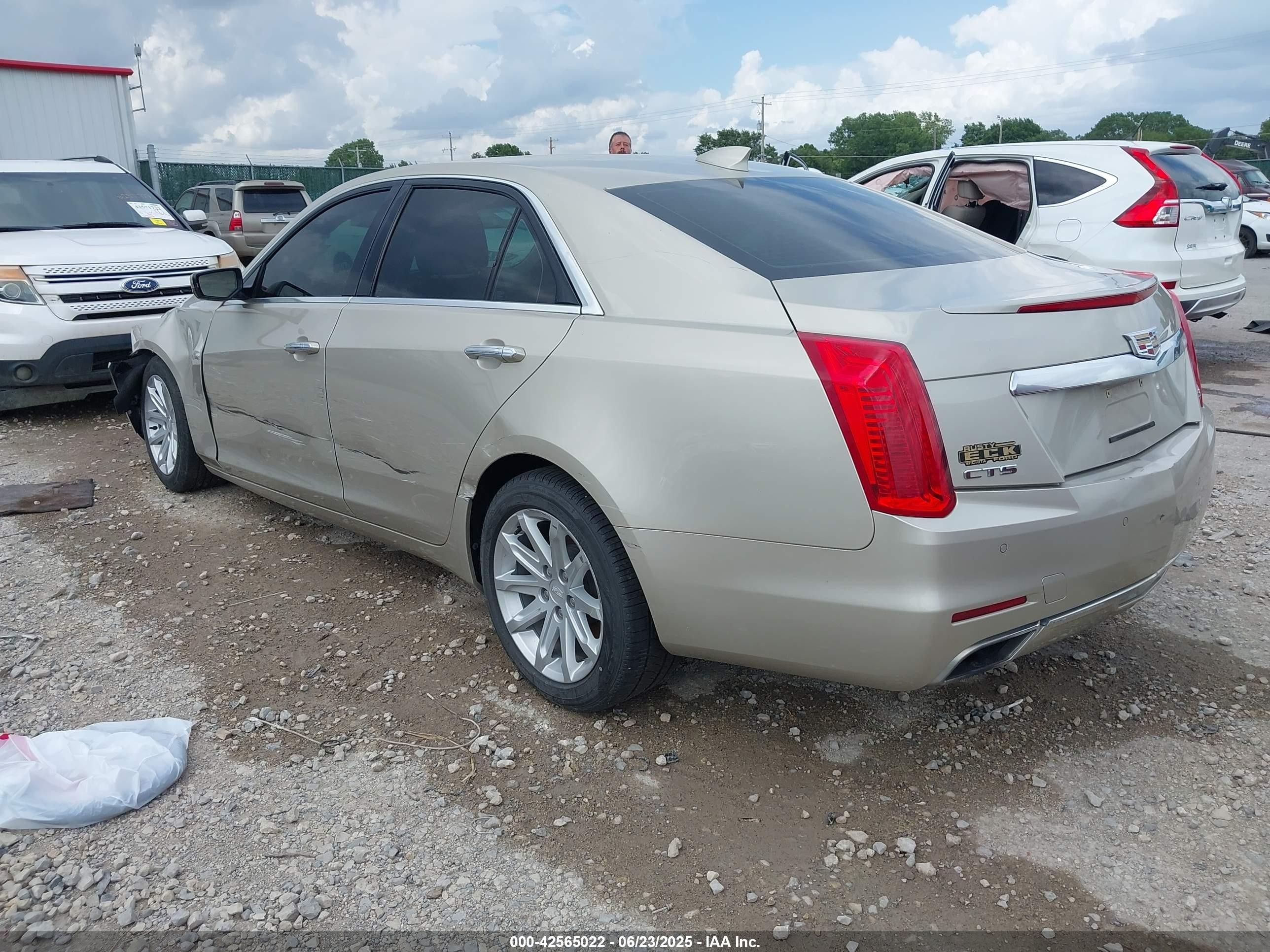 2015 Cadillac Cts Standard Beige vin: 1G6AP5SXXF0139443