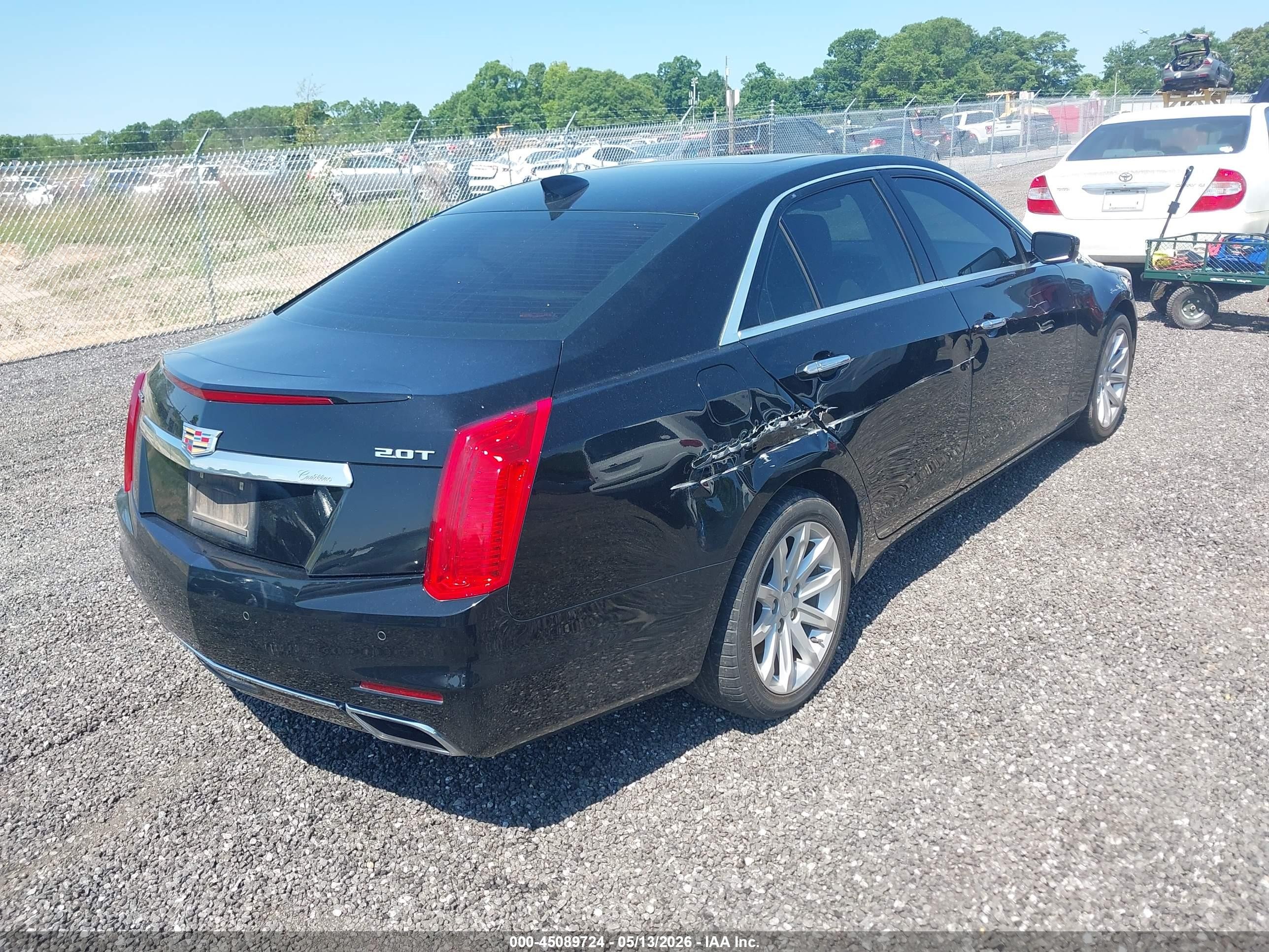 2016 Cadillac Cts Standard Черный vin: 1G6AP5SXXG0109991