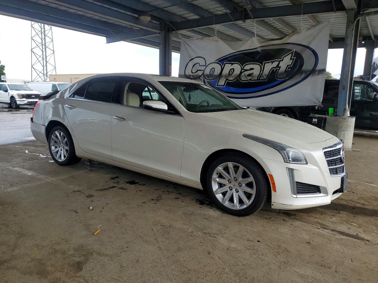 2014 Cadillac Cts Luxury Collection Cream vin: 1G6AR5S30E0177253