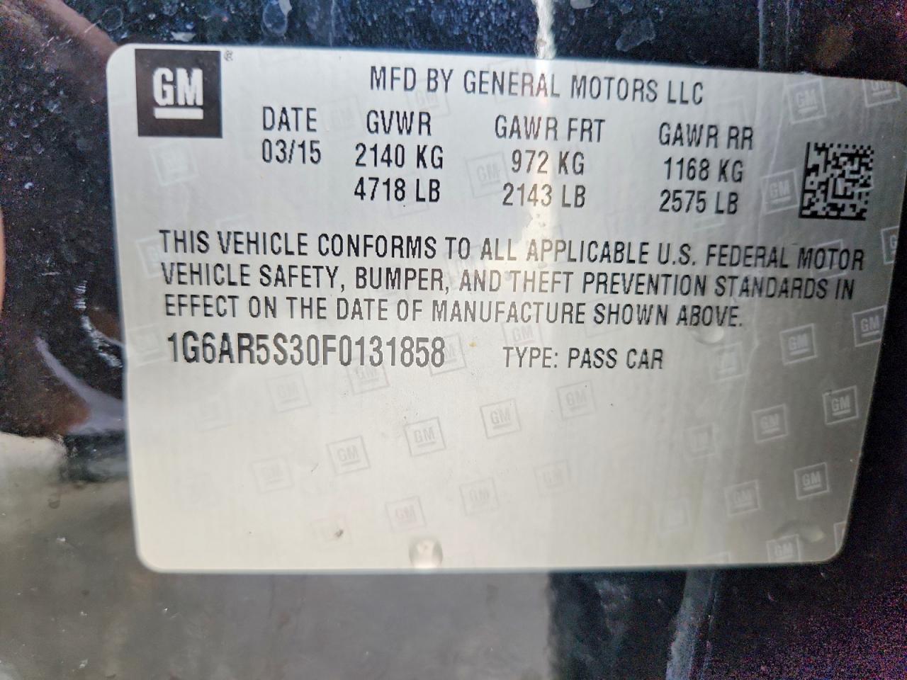 2015 Cadillac Cts Luxury Collection Black vin: 1G6AR5S30F0131858