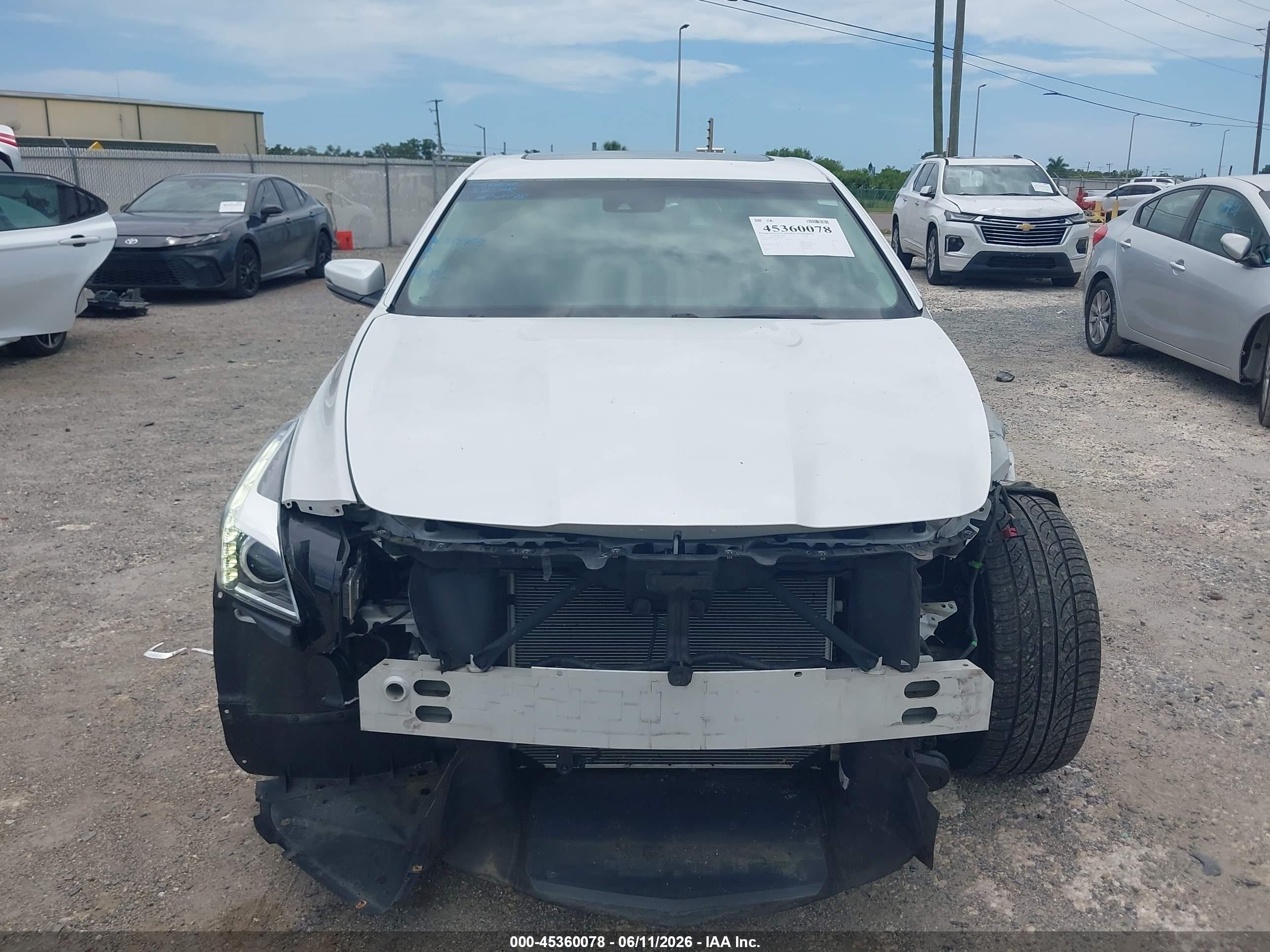 2015 Cadillac Cts Luxury White vin: 1G6AR5S31F0125146