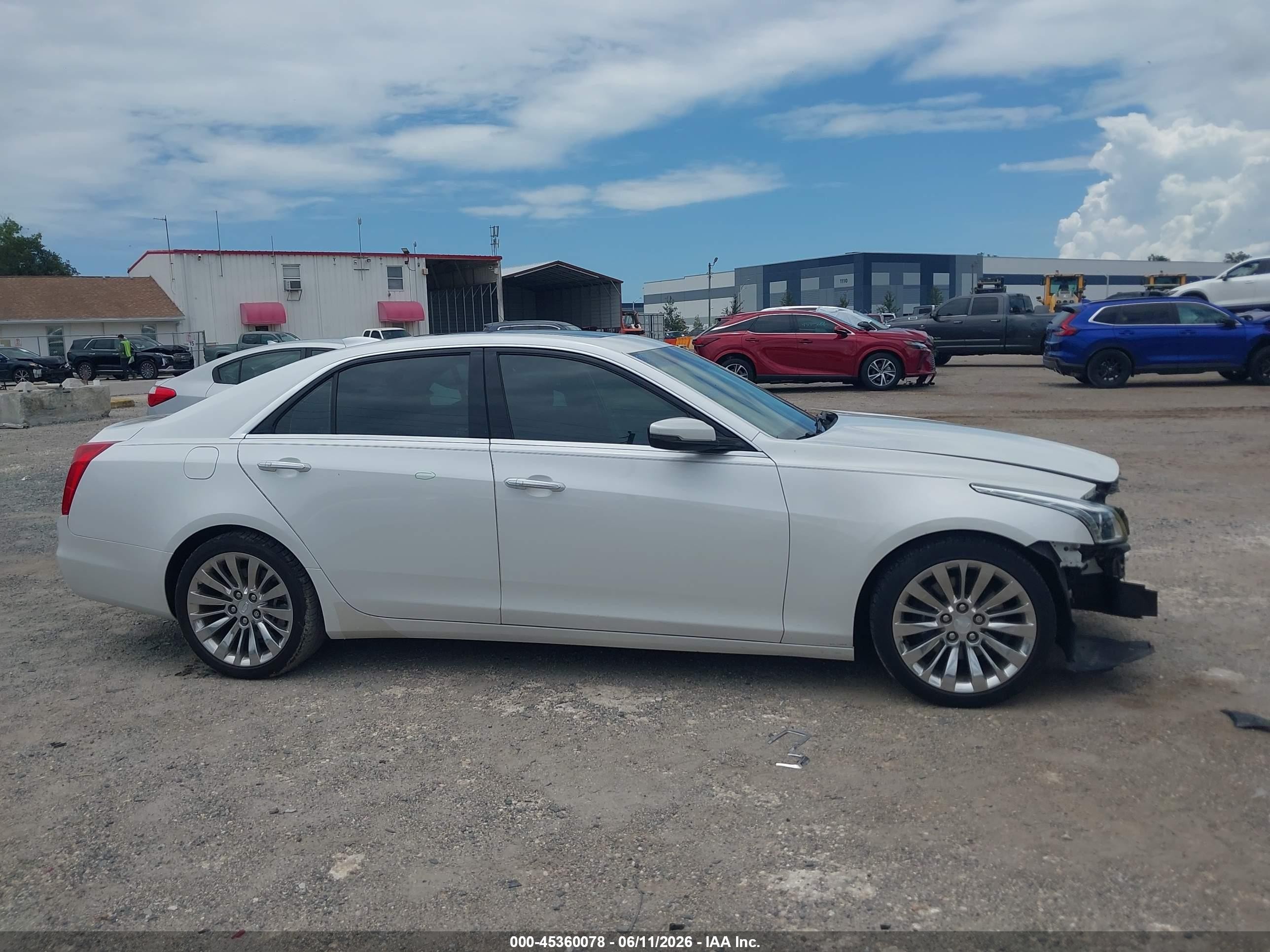 2015 Cadillac Cts Luxury White vin: 1G6AR5S31F0125146