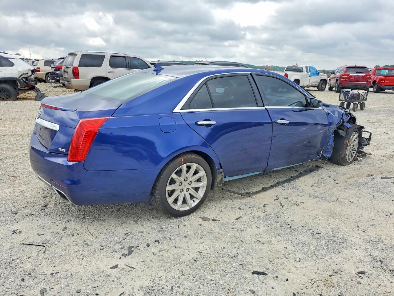 2014 Cadillac Cts Luxury Collection Blue vin: 1G6AR5S34E0151349