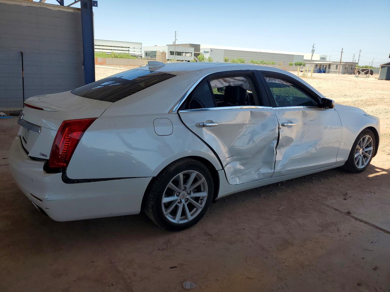 2015 Cadillac Cts Luxury Collection White vin: 1G6AR5S38F0141358