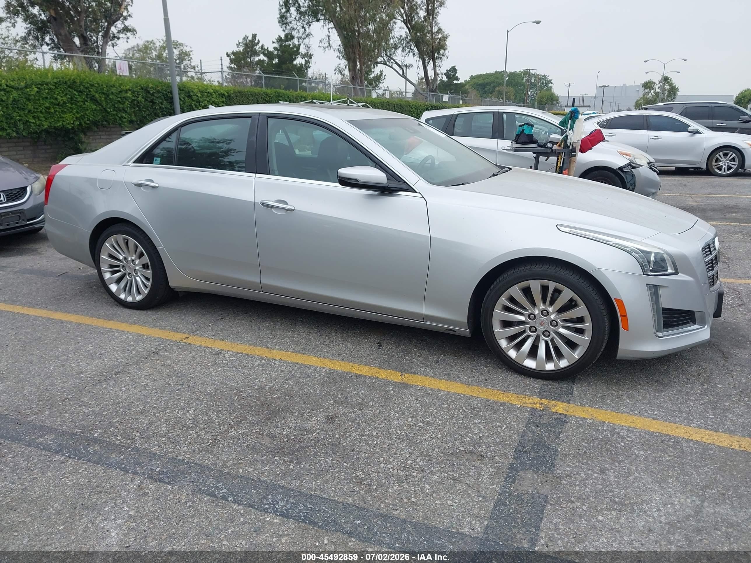 2014 Cadillac Cts Luxury Silver vin: 1G6AR5S39E0177882