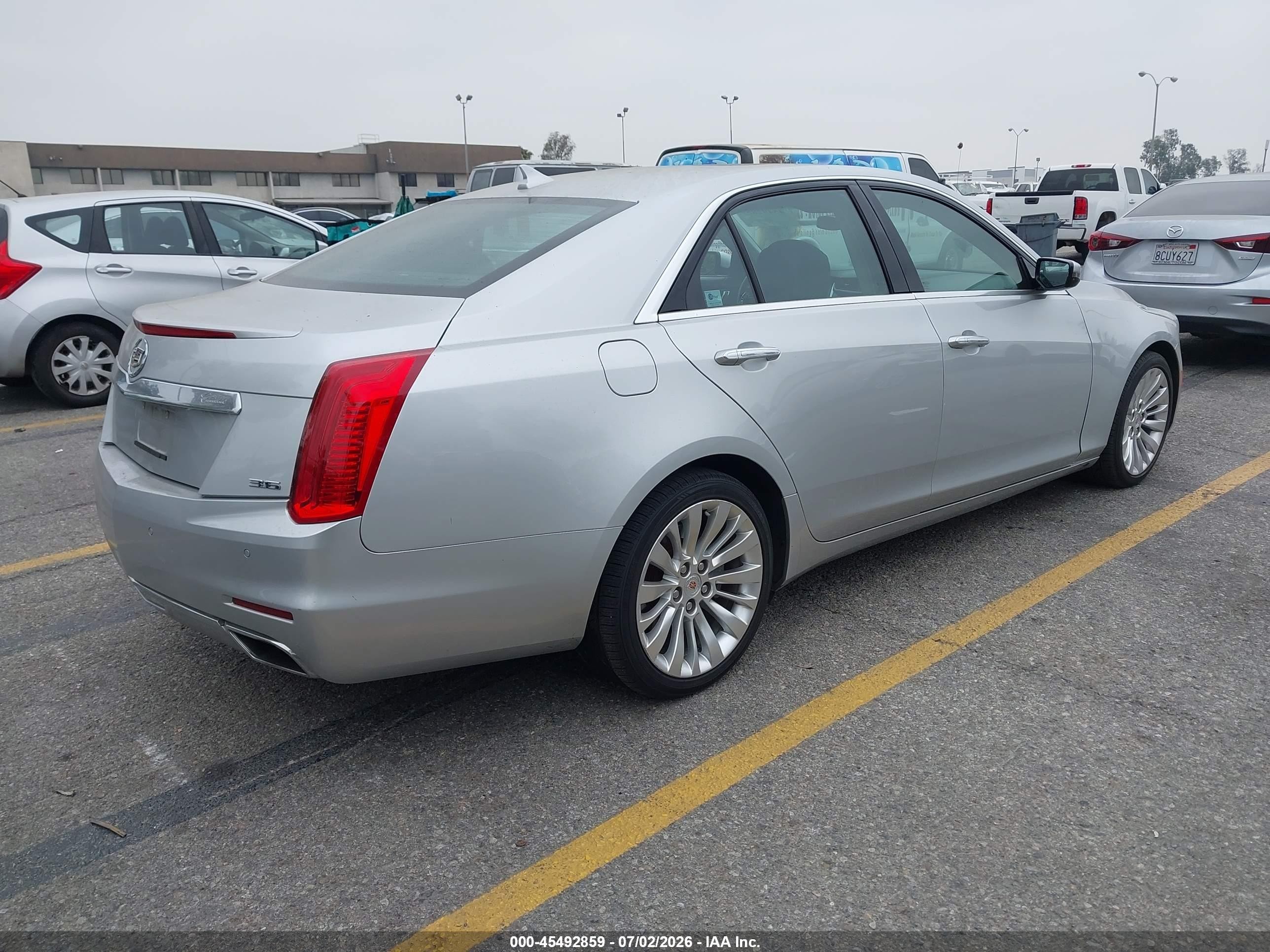 2014 Cadillac Cts Luxury Silver vin: 1G6AR5S39E0177882
