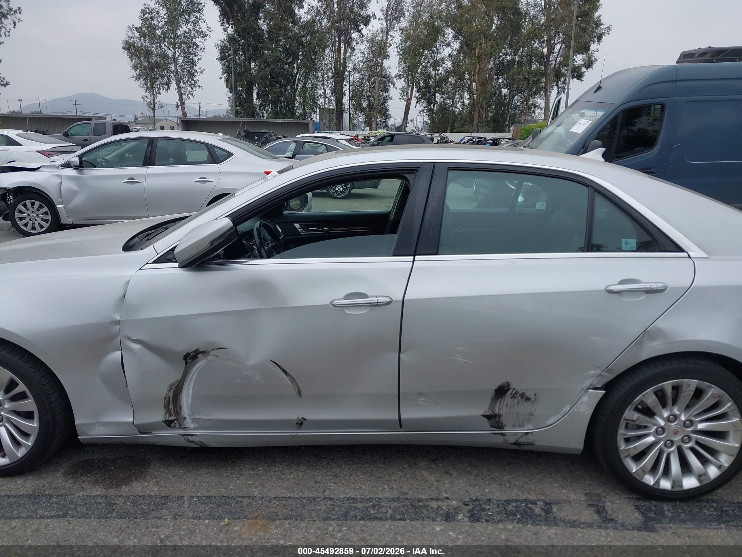 2014 Cadillac Cts Luxury Silver vin: 1G6AR5S39E0177882