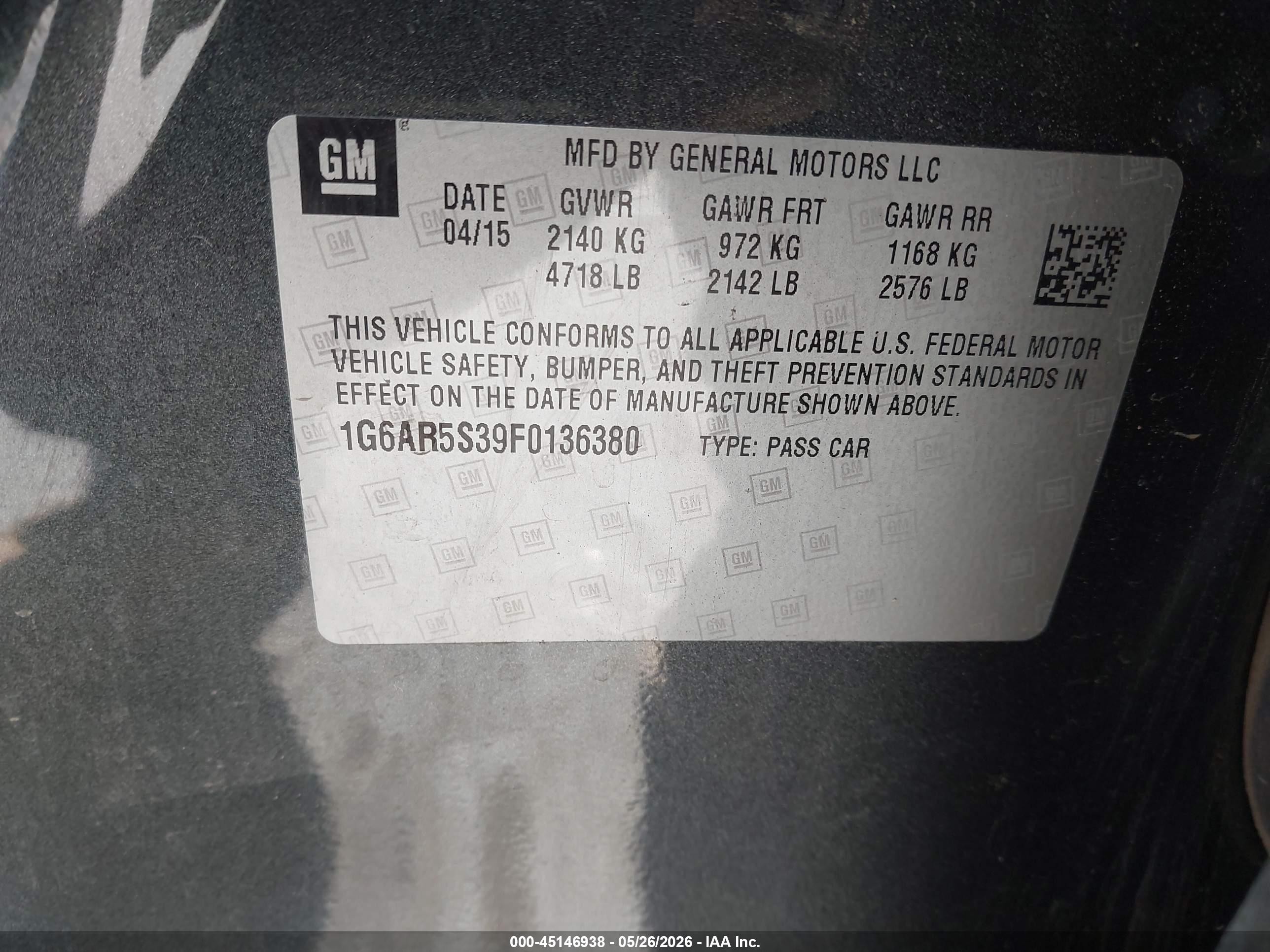 2015 Cadillac Cts Luxury Серый vin: 1G6AR5S39F0136380