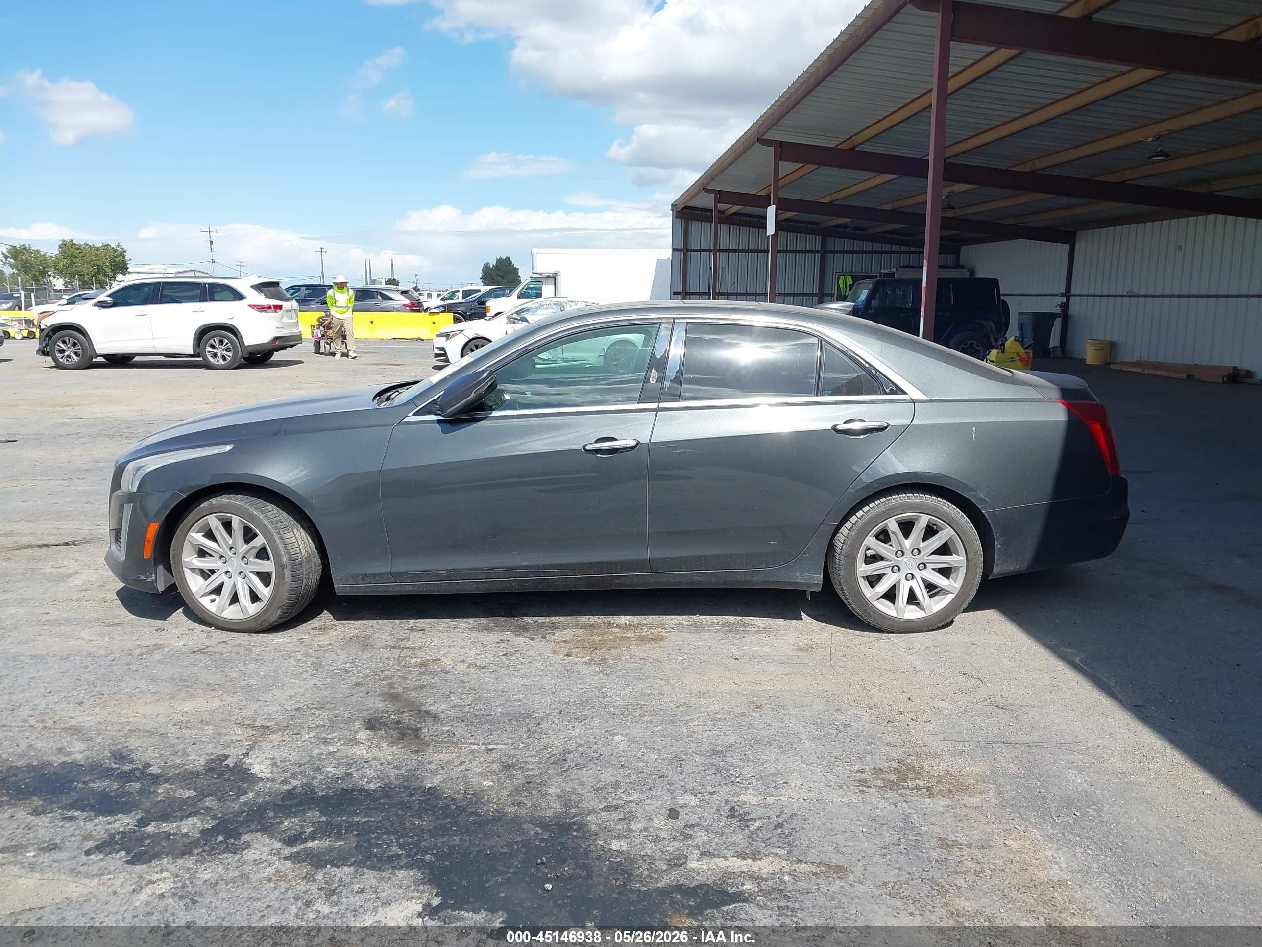 2015 Cadillac Cts Luxury Серый vin: 1G6AR5S39F0136380