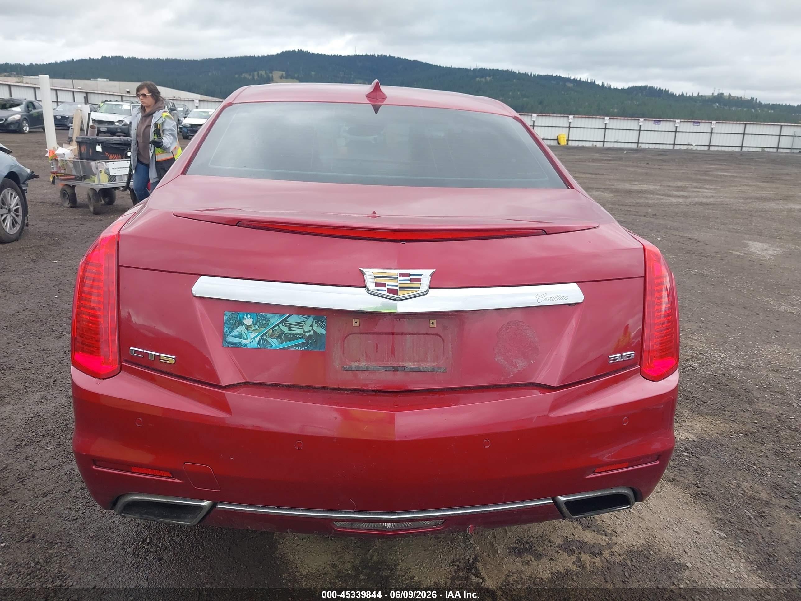2015 Cadillac Cts Luxury Red vin: 1G6AR5S3XF0131852
