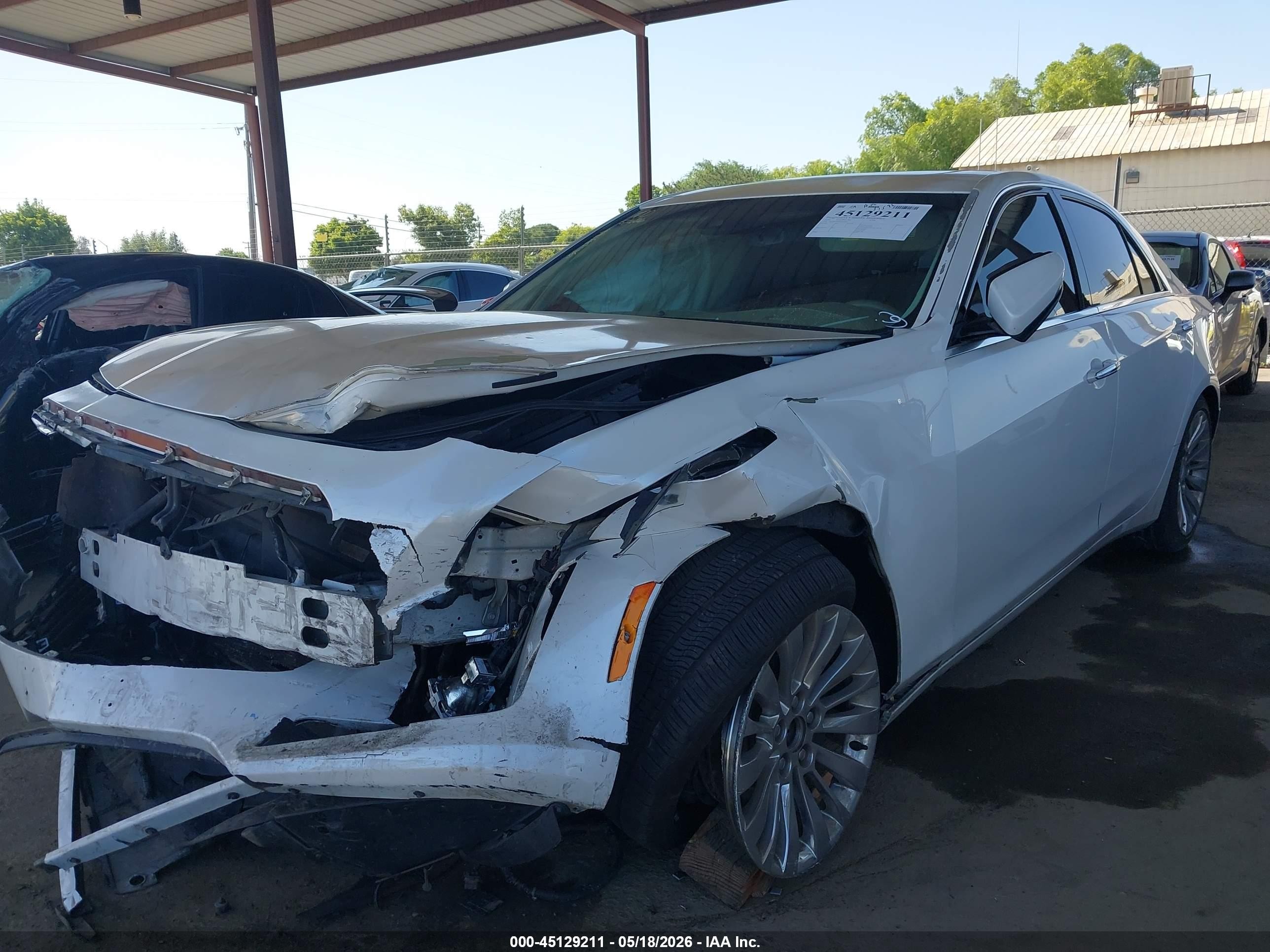 2016 Cadillac Cts Luxury Collection White vin: 1G6AR5SS9G0130507