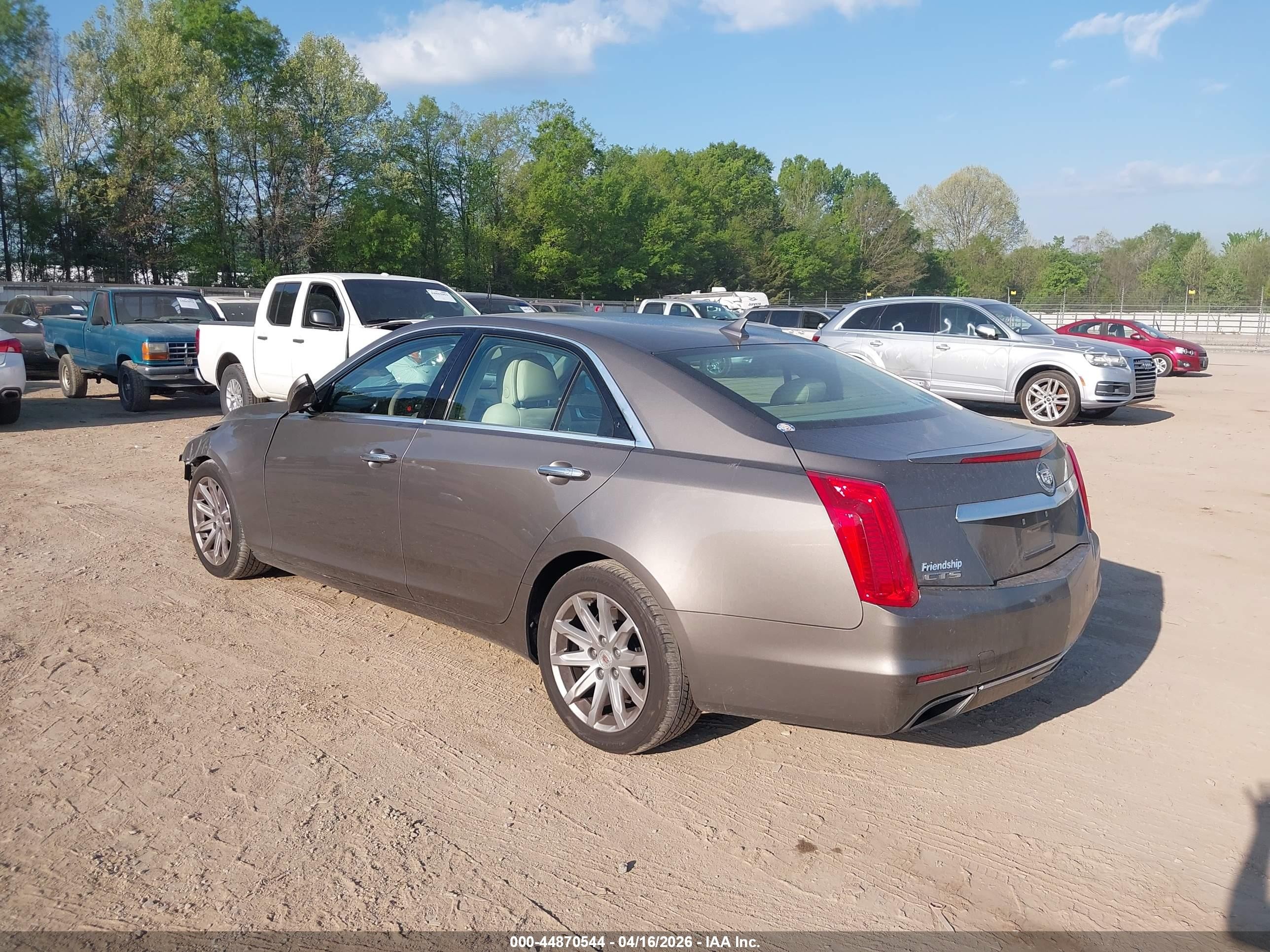 2014 Cadillac Cts Luxury Золотой vin: 1G6AR5SX0E0171505