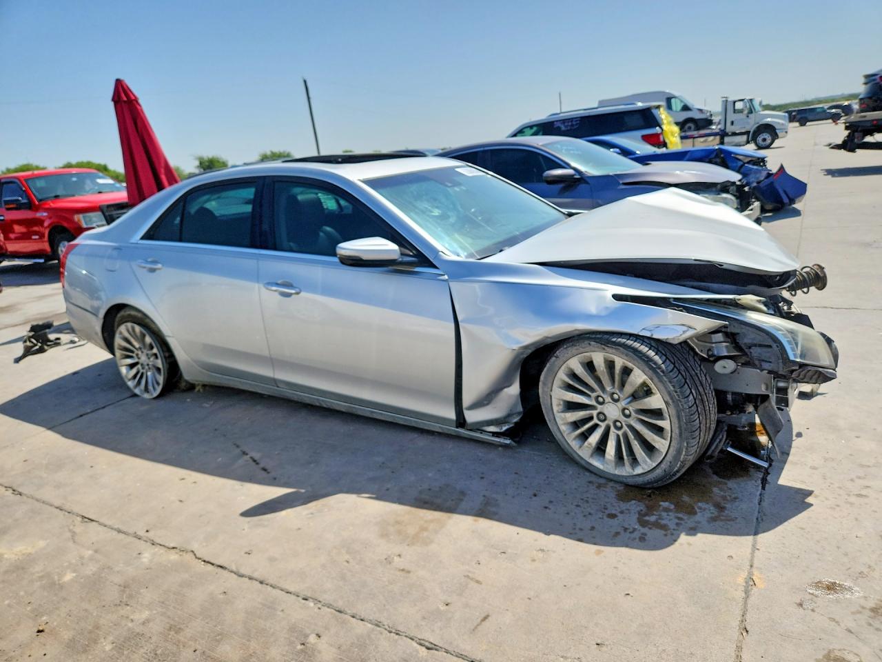 2015 Cadillac Cts Luxury Collection Silver vin: 1G6AR5SX2F0127975
