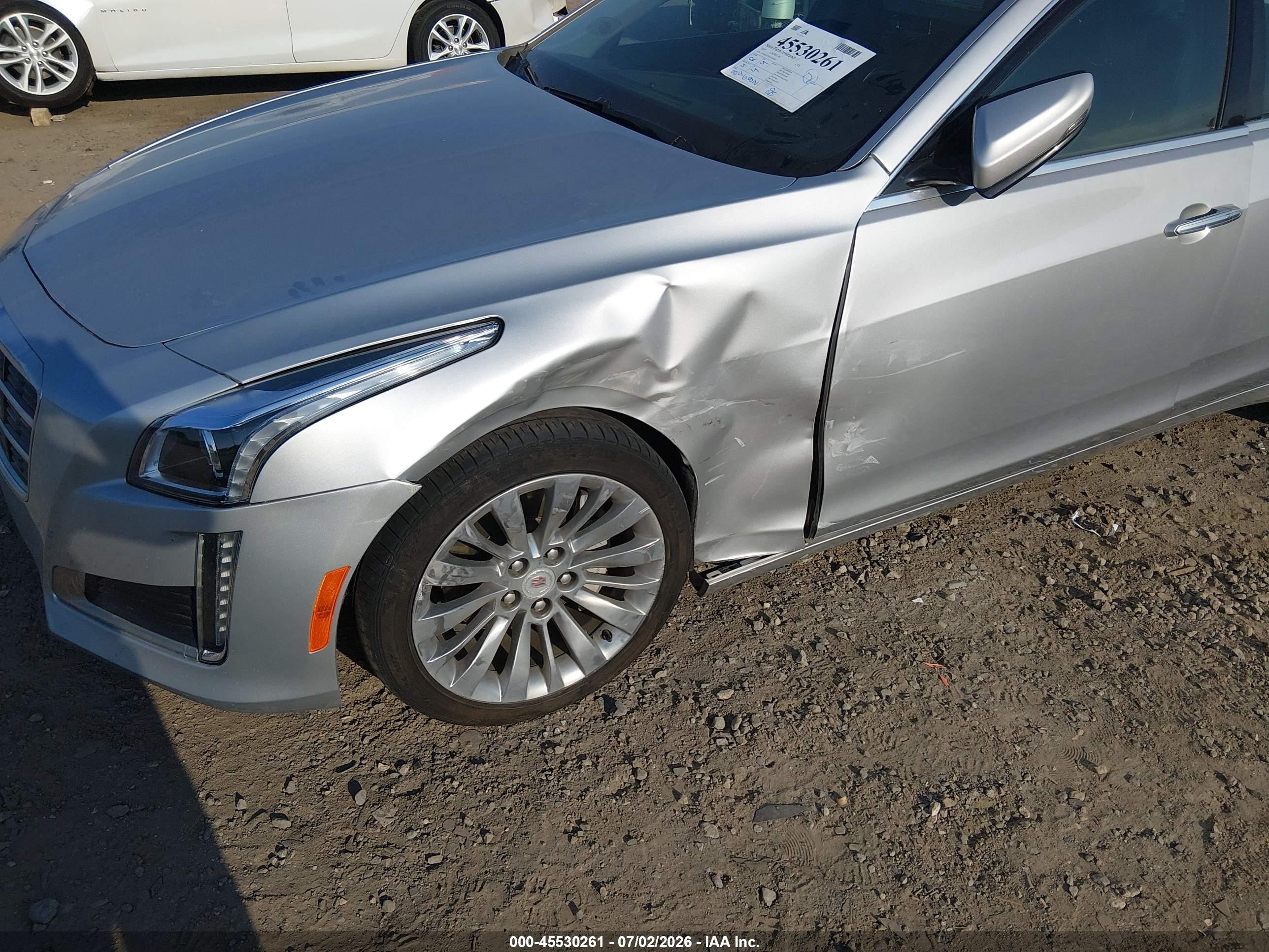 2014 Cadillac Cts Luxury Silver vin: 1G6AR5SX4E0144291