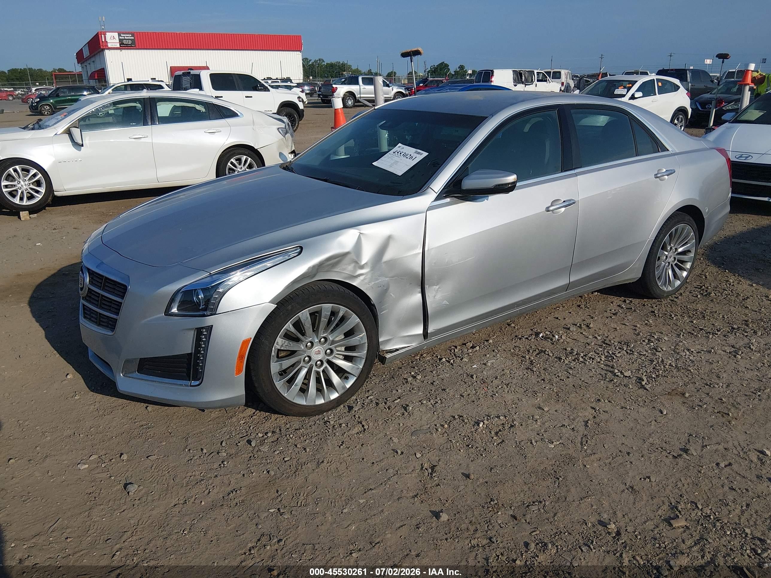 2014 Cadillac Cts Luxury Silver vin: 1G6AR5SX4E0144291
