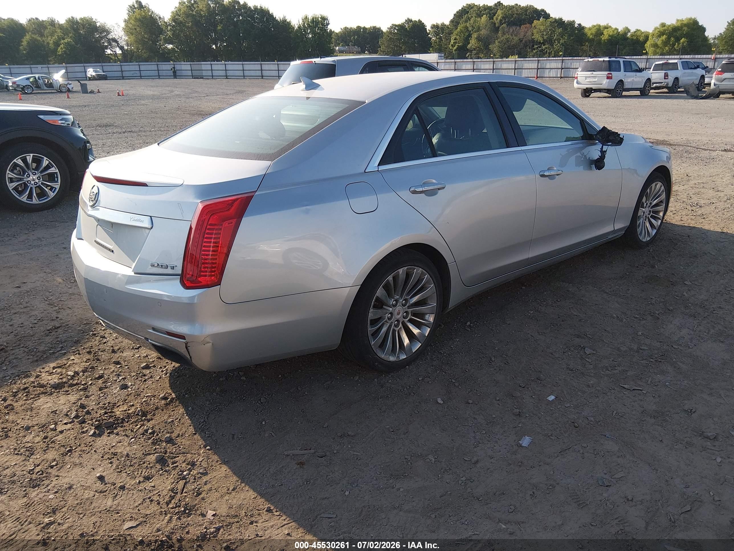 2014 Cadillac Cts Luxury Silver vin: 1G6AR5SX4E0144291