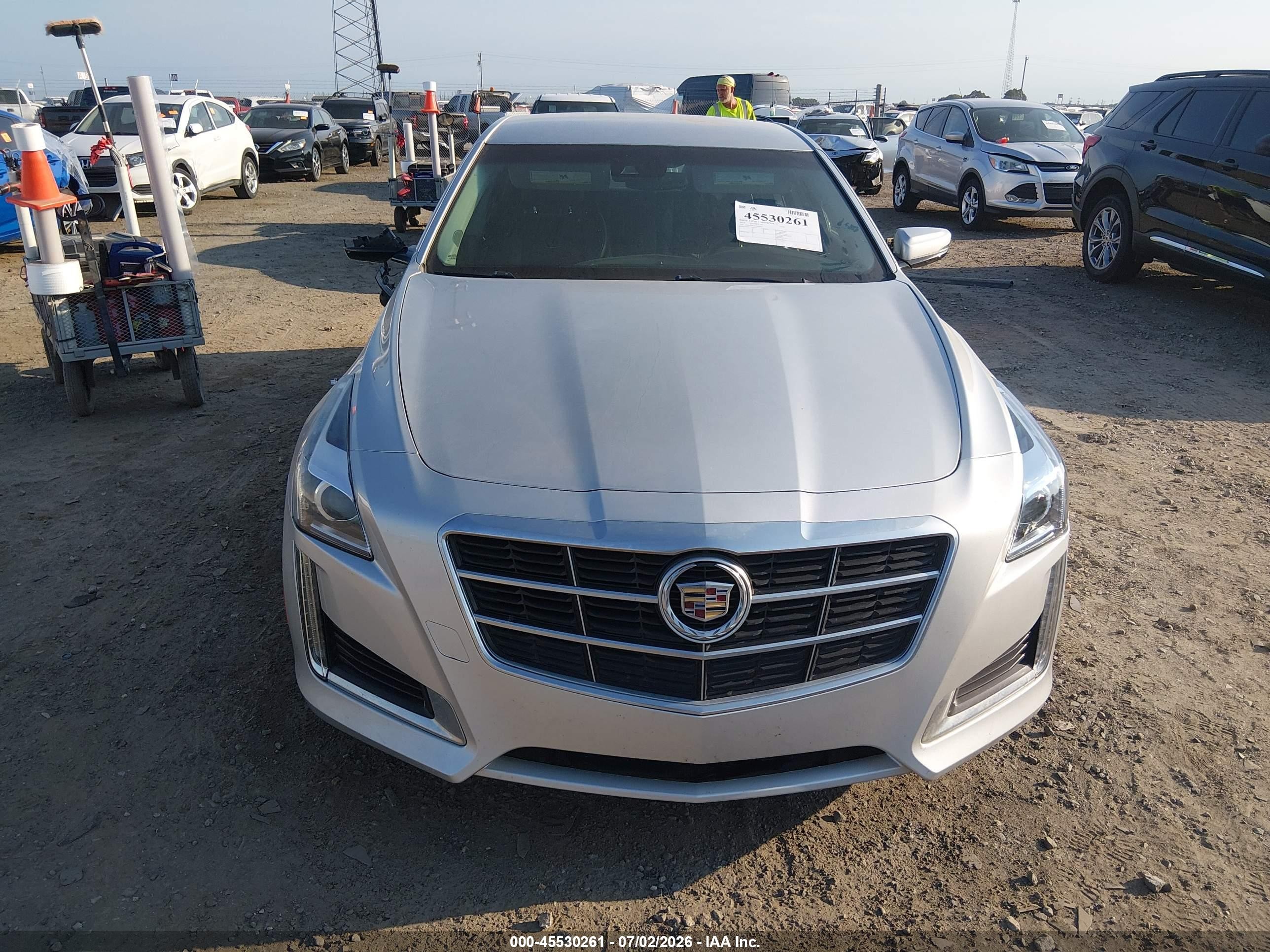 2014 Cadillac Cts Luxury Silver vin: 1G6AR5SX4E0144291